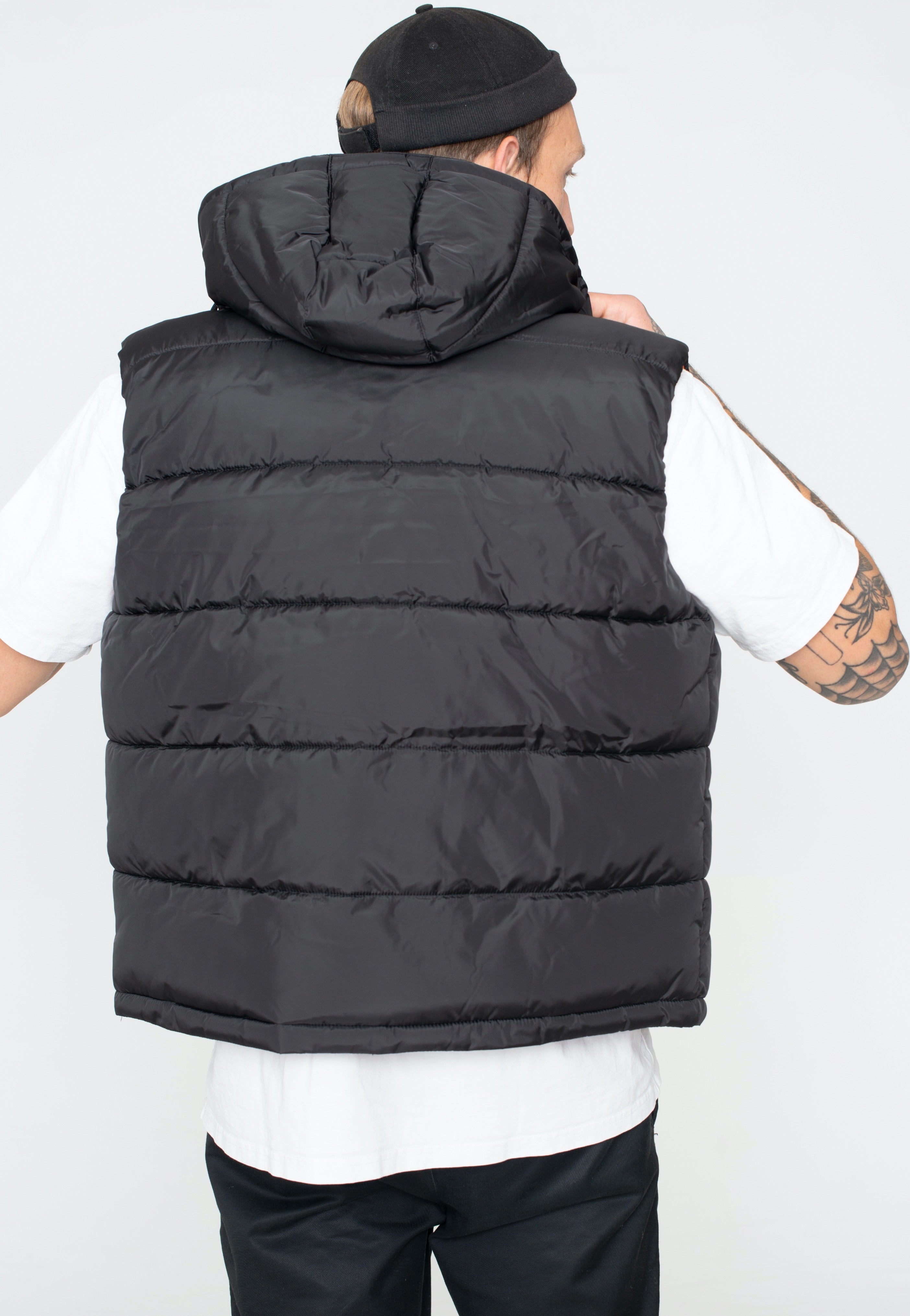 Alpha Industries - Hooded Puffer FD Black - Vest | Men-Image