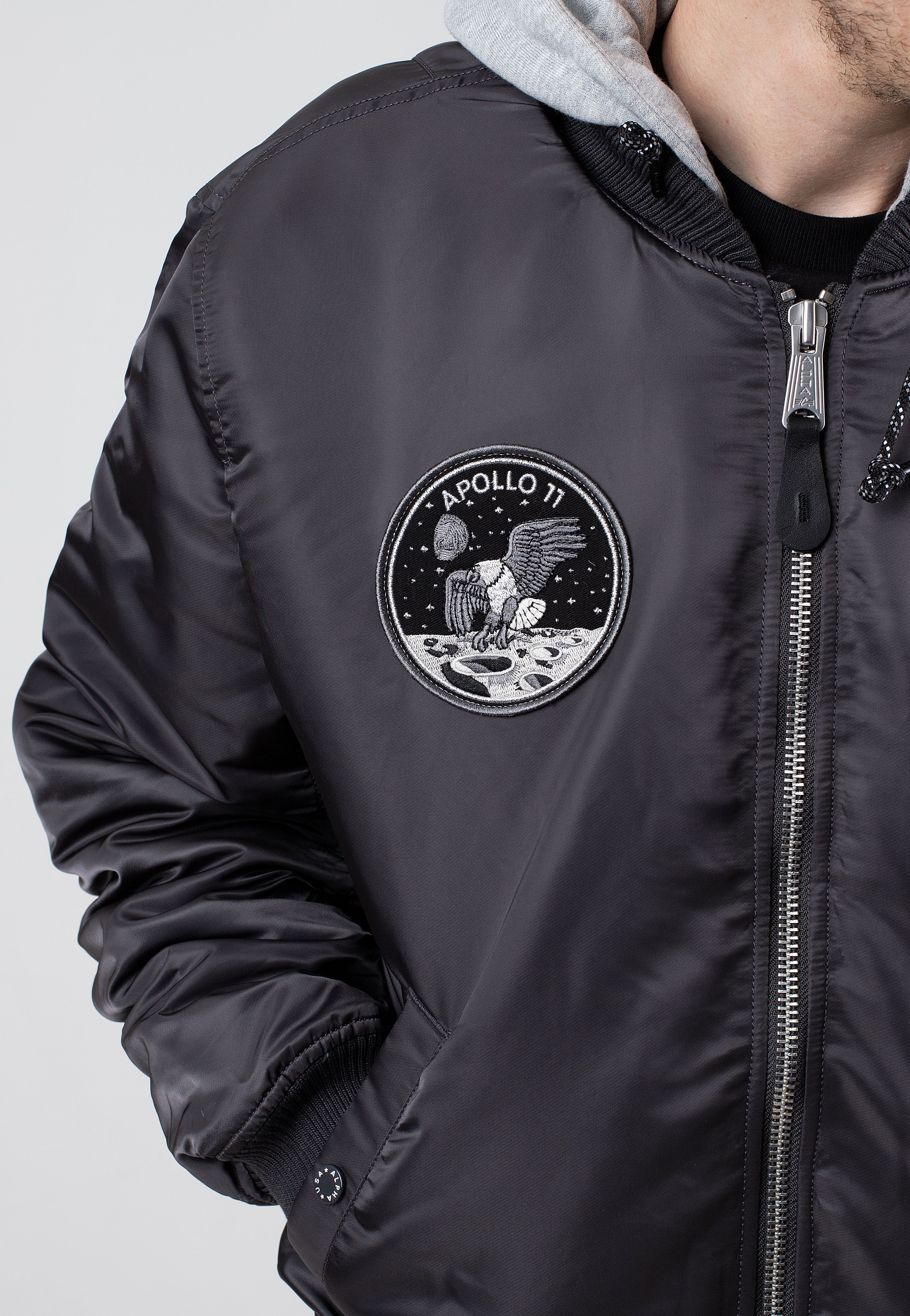 Alpha Industries - MA 1 VF Hood Dark Side Vintage Grey - Jacket | Men-Image