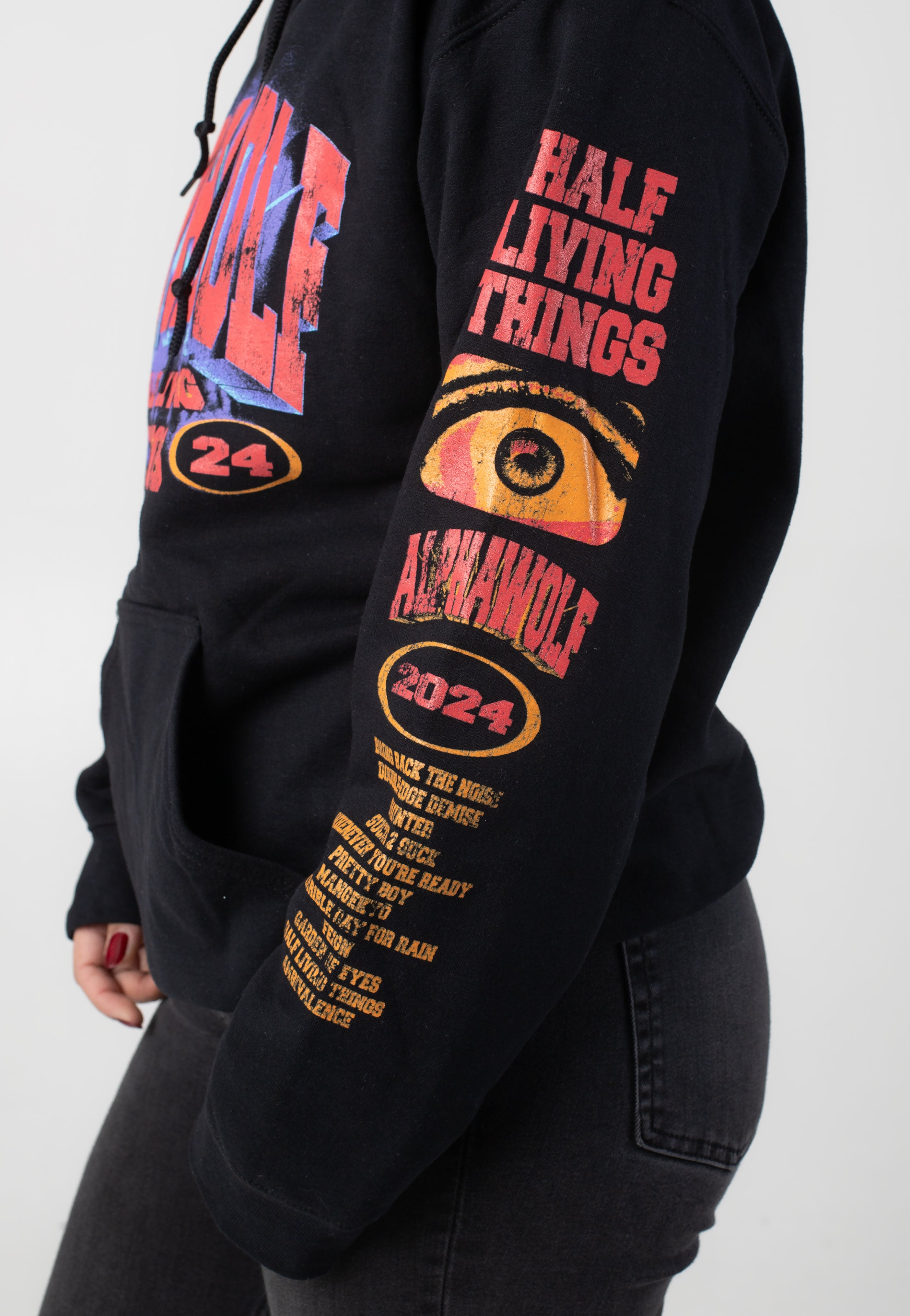 Alpha Wolf Half Living Things - Hoodie | Impericon