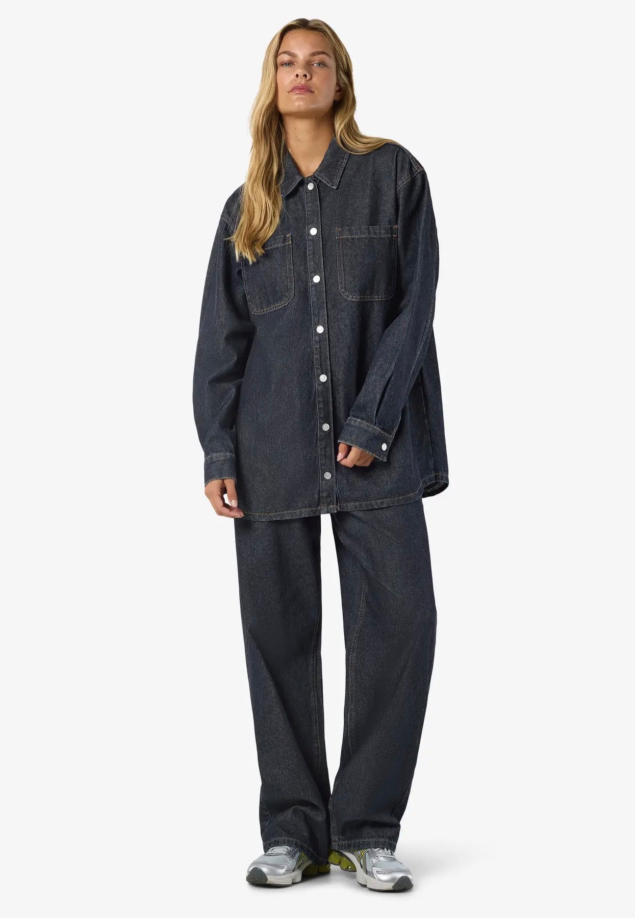 Noisy May - Alva Dark Blue Denim - Jeans Jacket | Women-Image