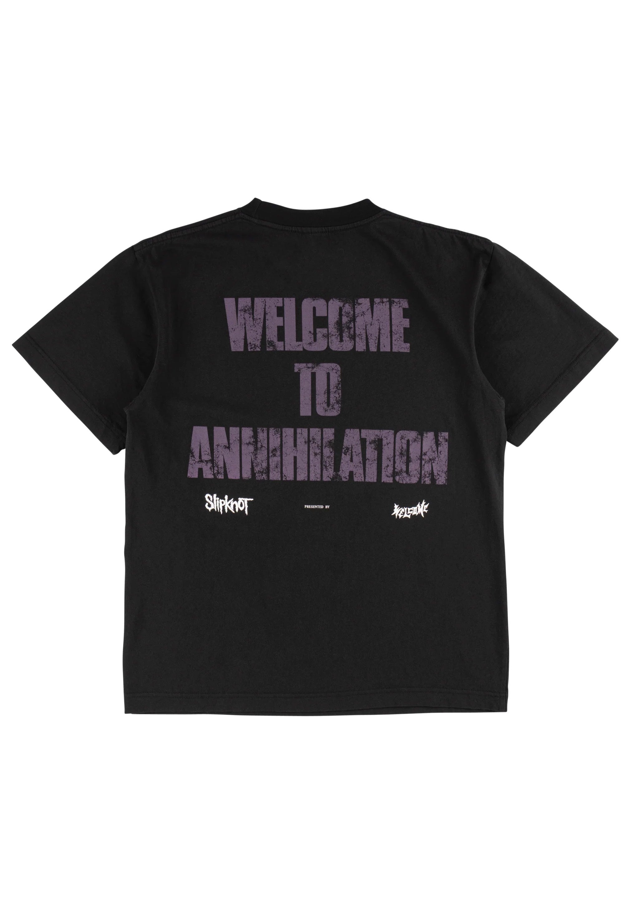 Welcome x Slipknot - Annihilation Boxy Garment-Dyed Black - T-Shirt | Men-Image