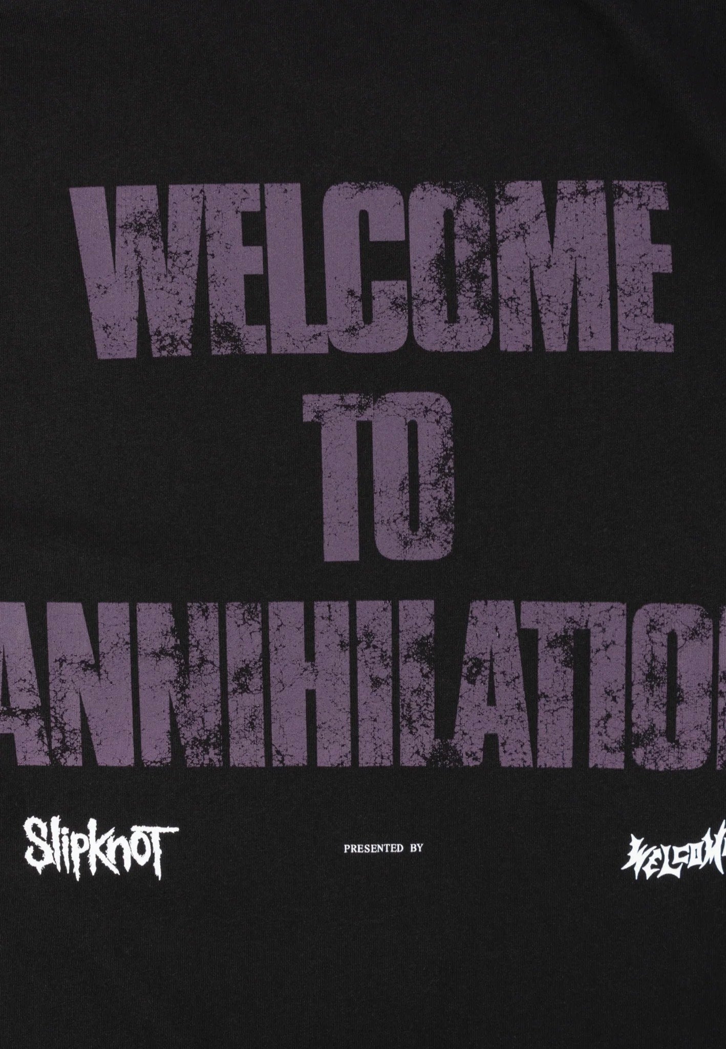 Welcome x Slipknot - Annihilation Boxy Garment-Dyed Black - T-Shirt | Men-Image