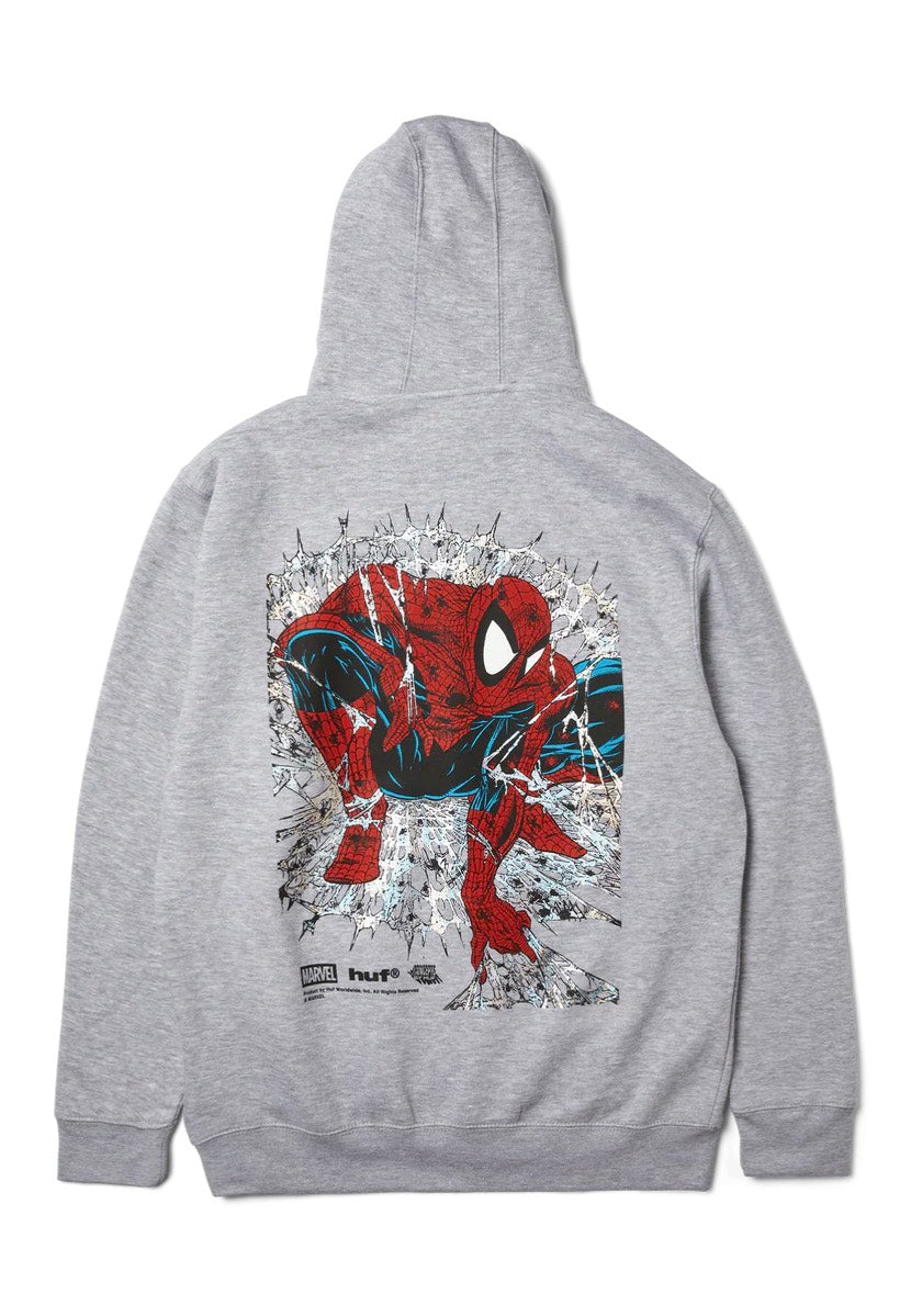 HUF x Spiderman - Arachknight Heather Grey - Zipper | Men-Image