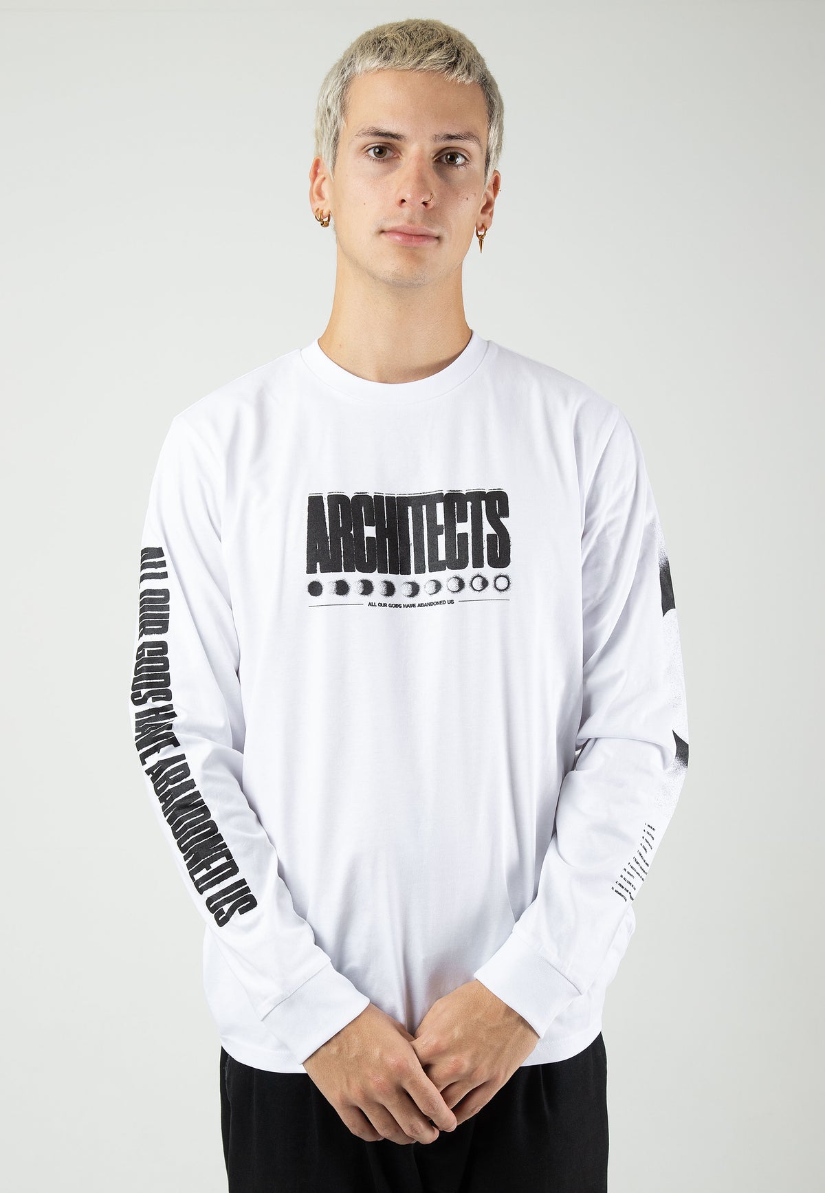Architects All Our Gods Eclipse White T-Shirt a maniche lunghe | Men-Image