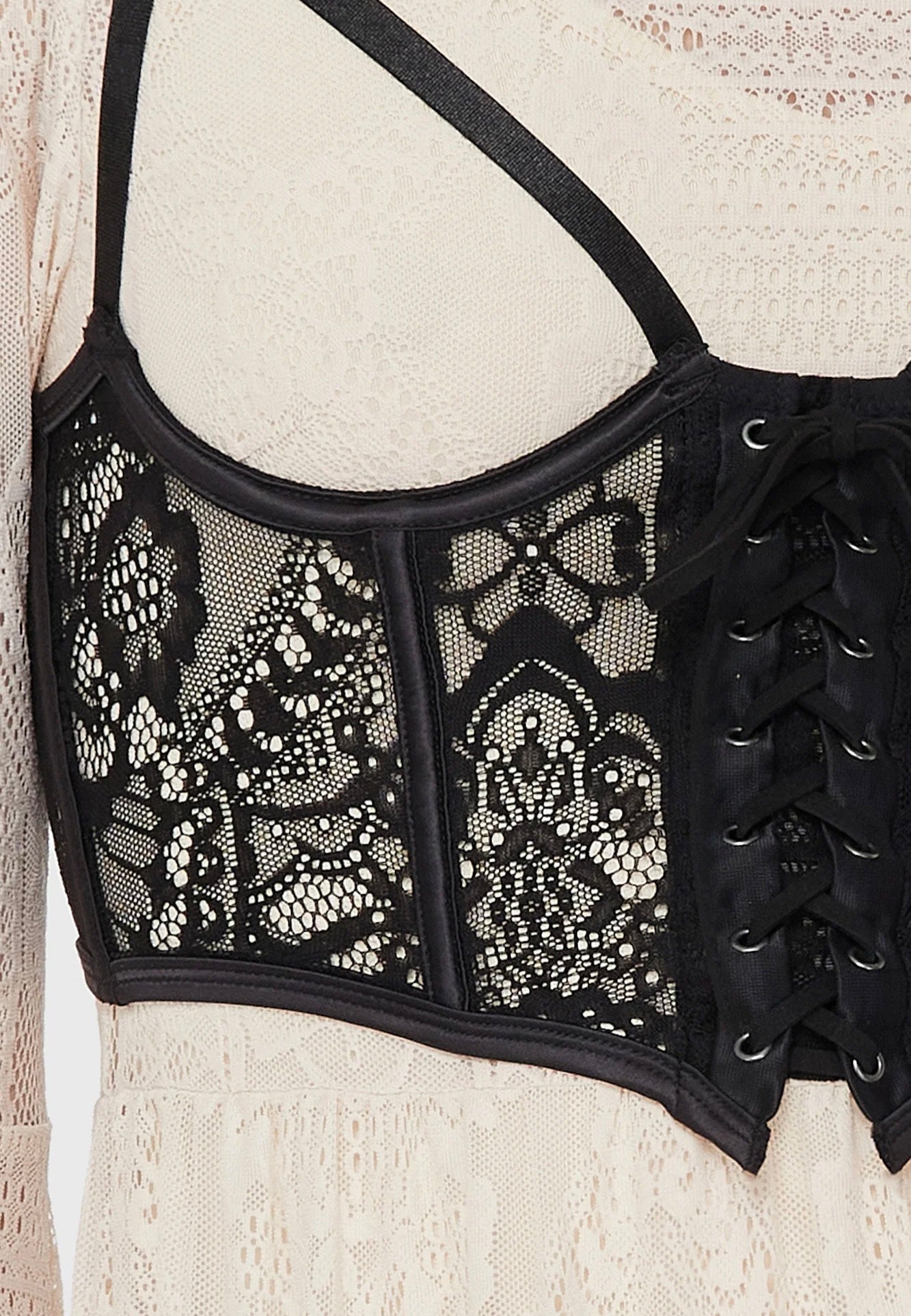 Killstar - Arden Lace Black - Top | Women-Image