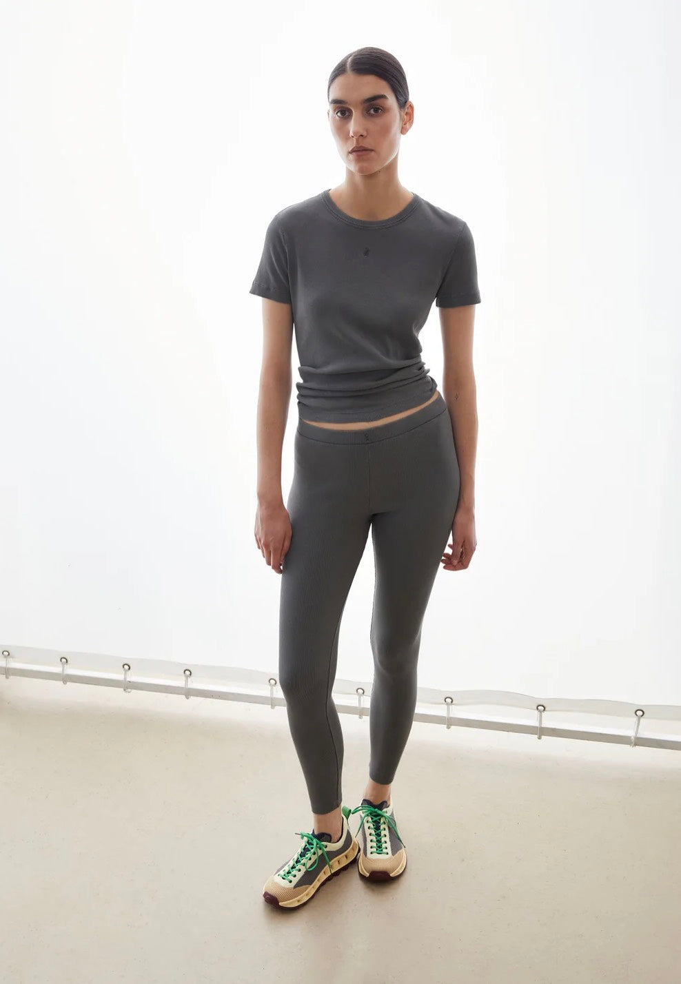 Armedangels - Gmt Dye Rib Space Steel - T-Shirt | Women-Image