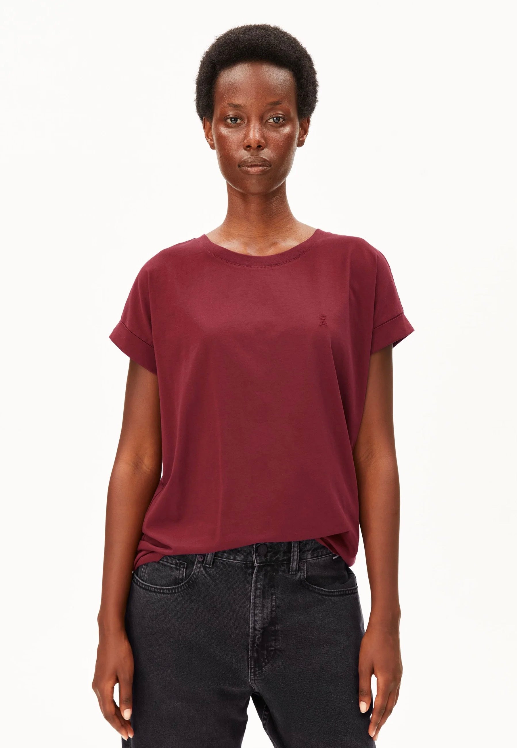 Armedangels - Idaara Velvet Red - T-Shirt | Women-Image