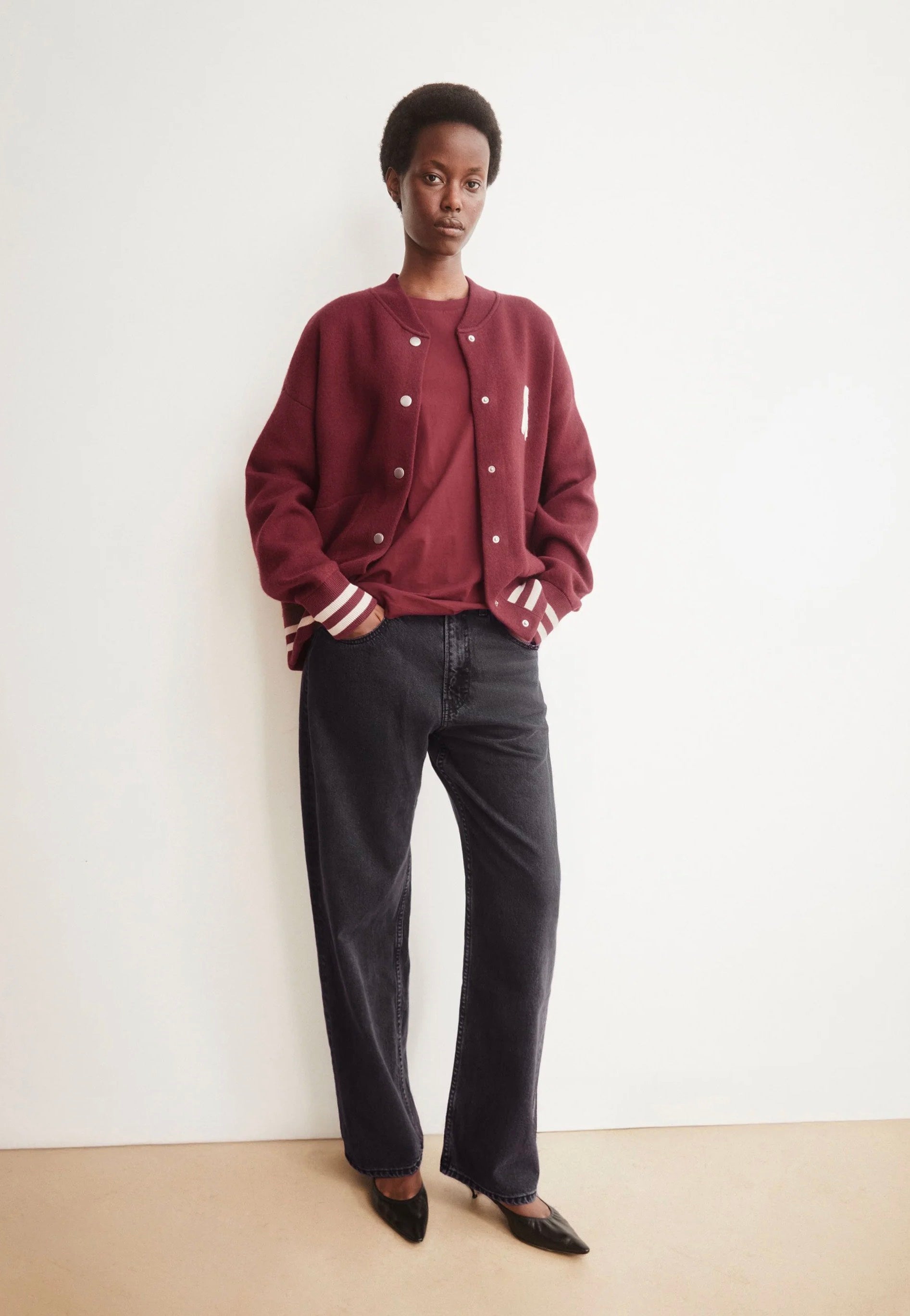 Armedangels - Idaara Velvet Red - T-Shirt | Women-Image