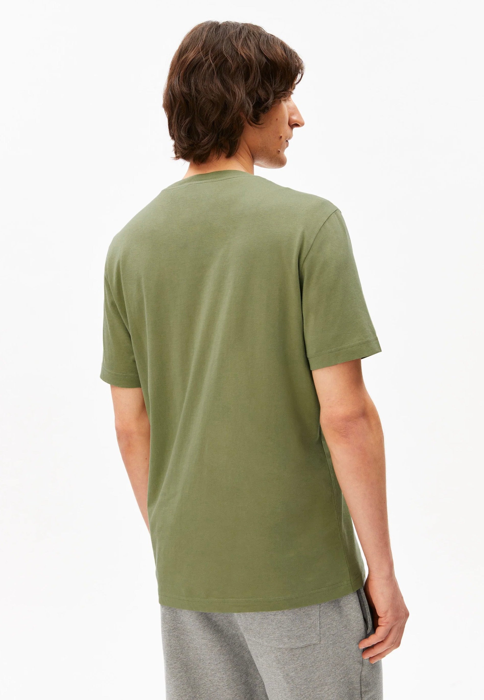 Armedangels - Jaames Fatigue Green - T-Shirt | Men-Image