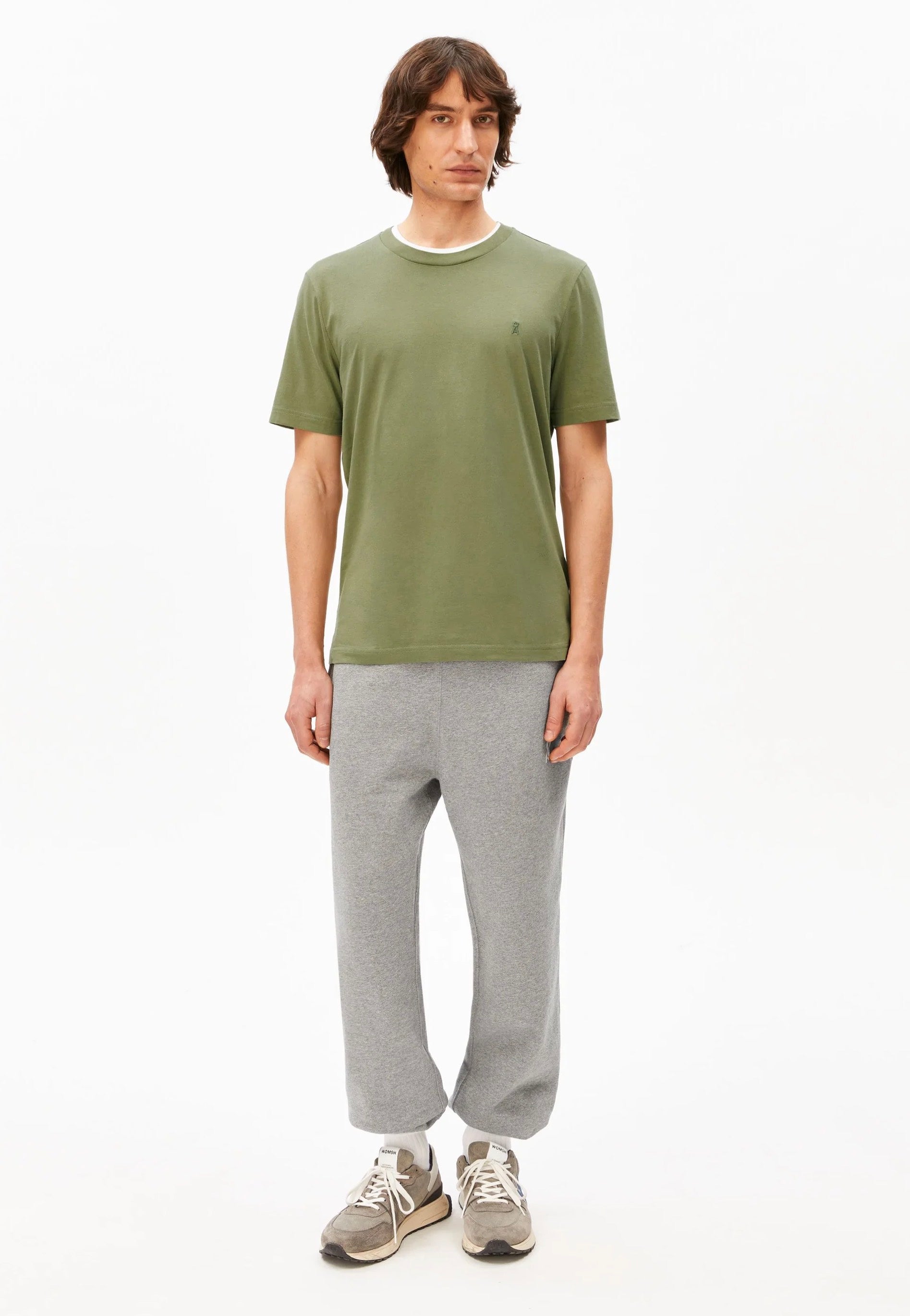 Armedangels - Jaames Fatigue Green - T-Shirt | Men-Image