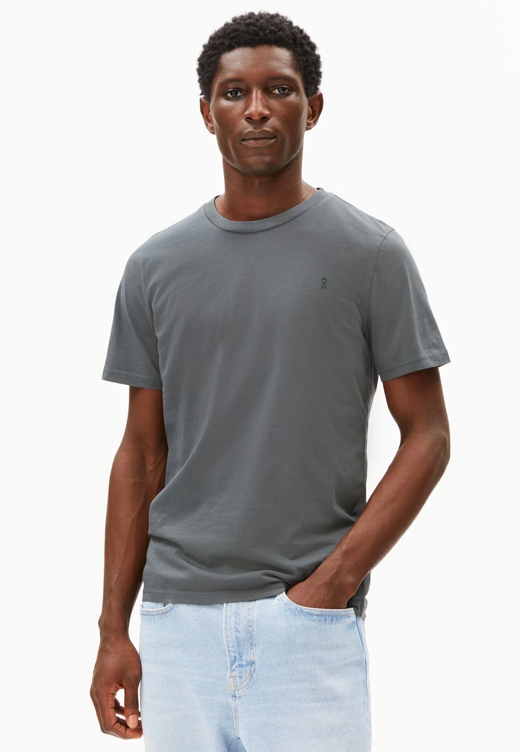 Armedangels - Jaames Space Steel - T-Shirt | Men-Image
