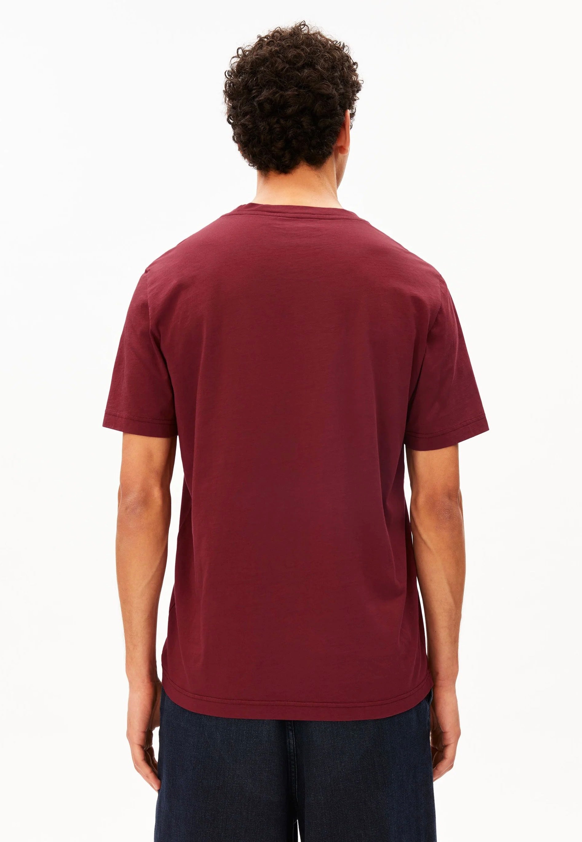 Armedangels - Jaames Velvet Red - T-Shirt | Men-Image