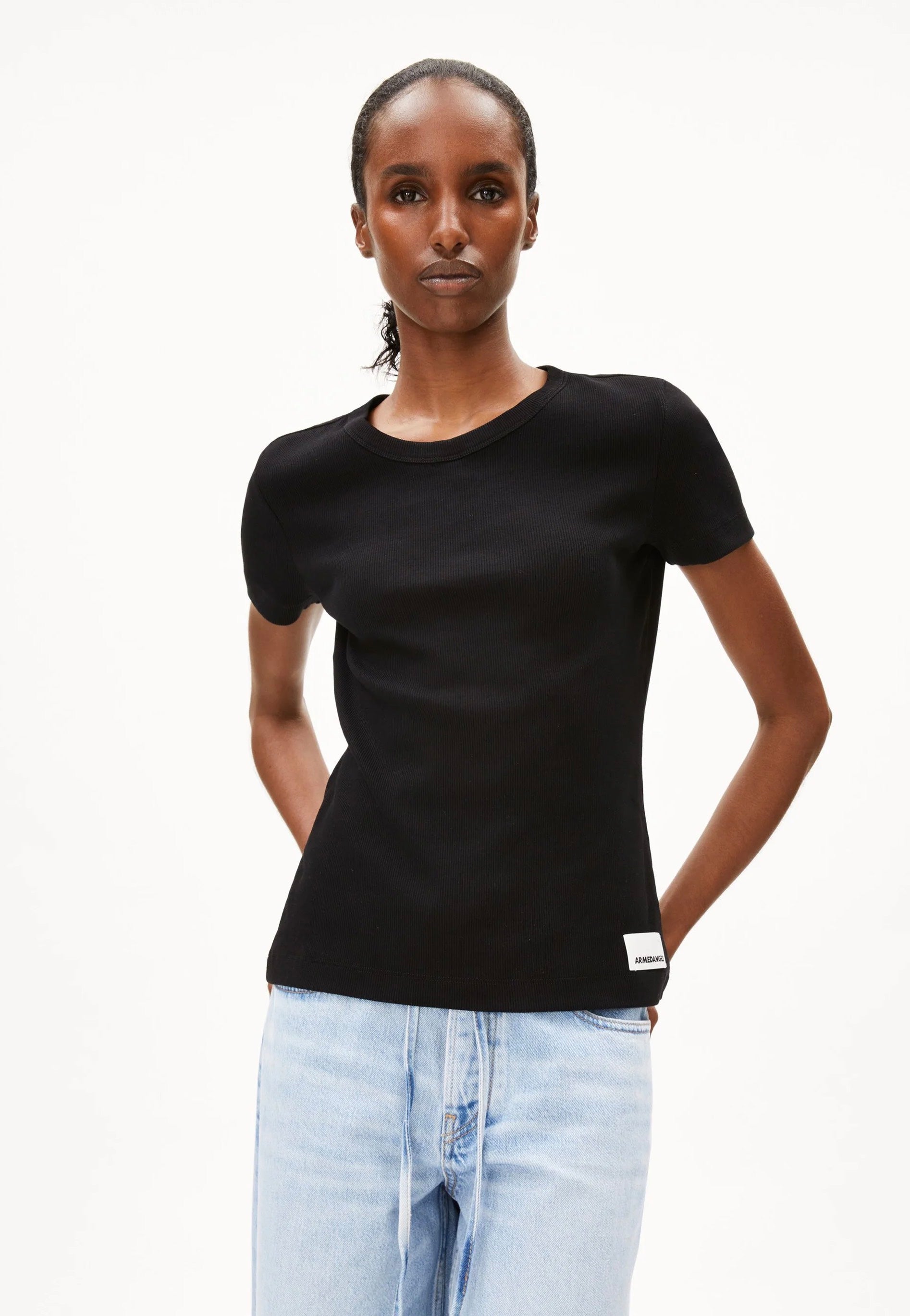 Armedangels - Kardaa Black - T-Shirt | Women-Image