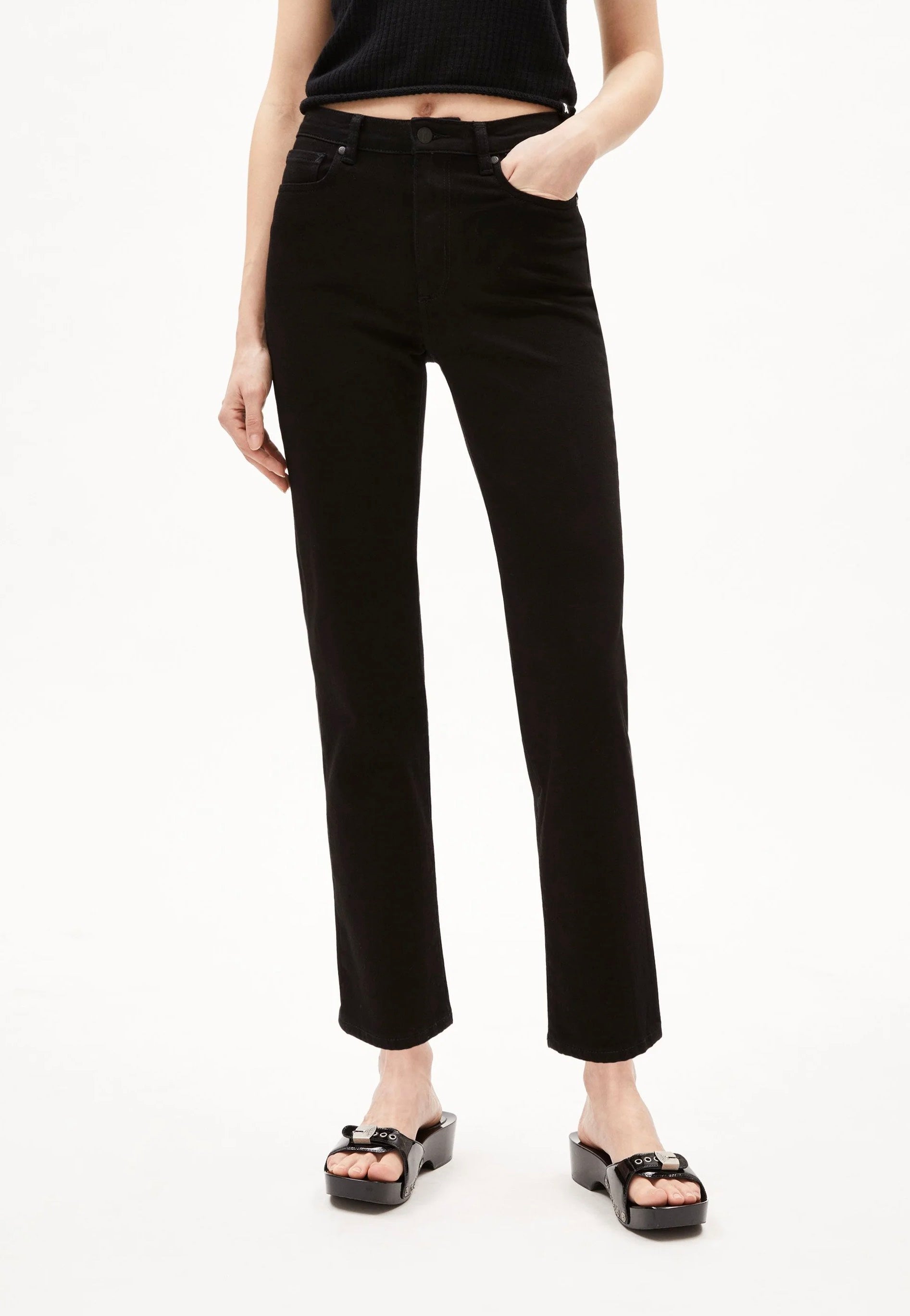 Armedangels - Lejaani High Waist Rinse Black - Jeans | Women-Image