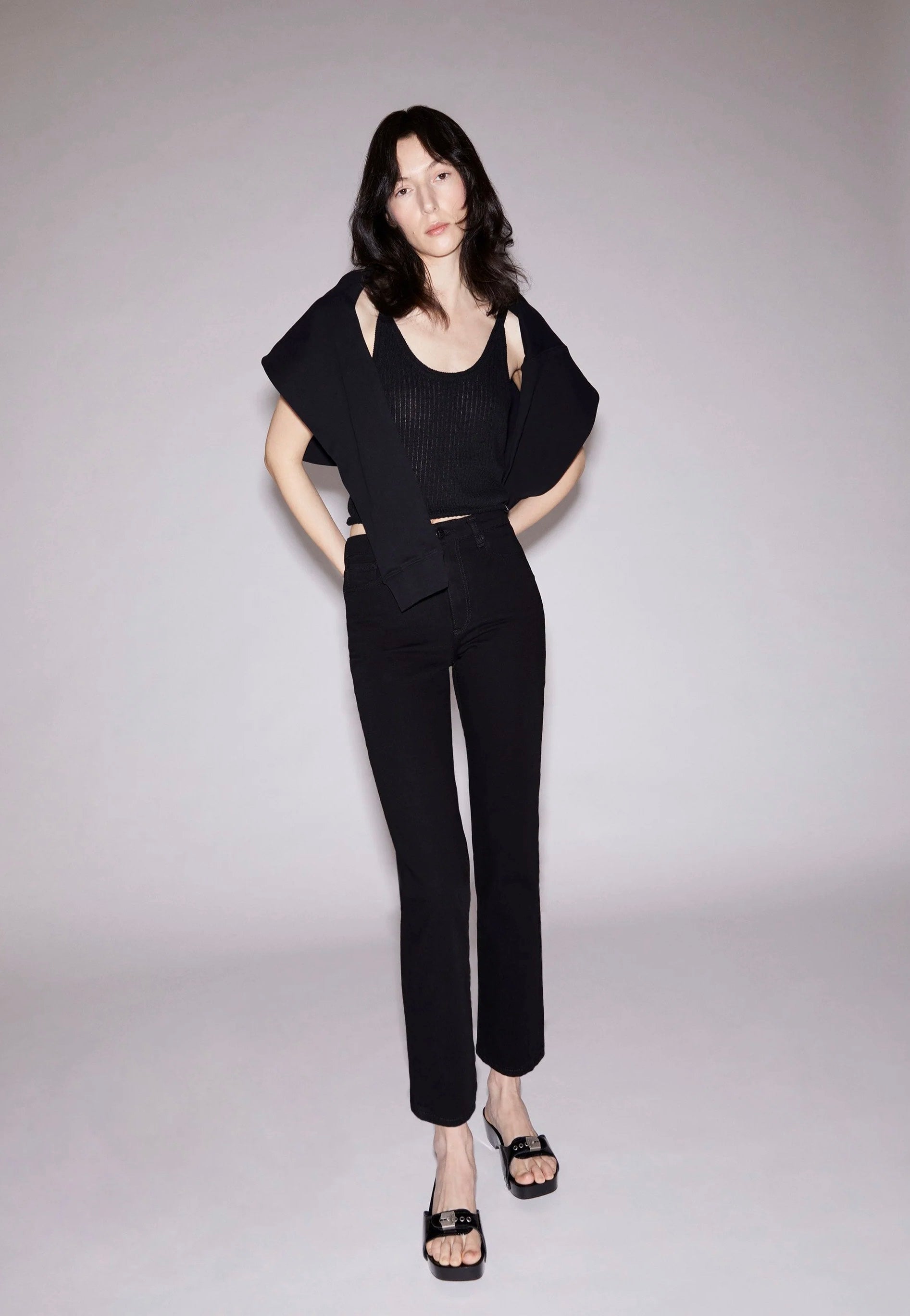 Armedangels - Lejaani High Waist Rinse Black - Jeans | Women-Image