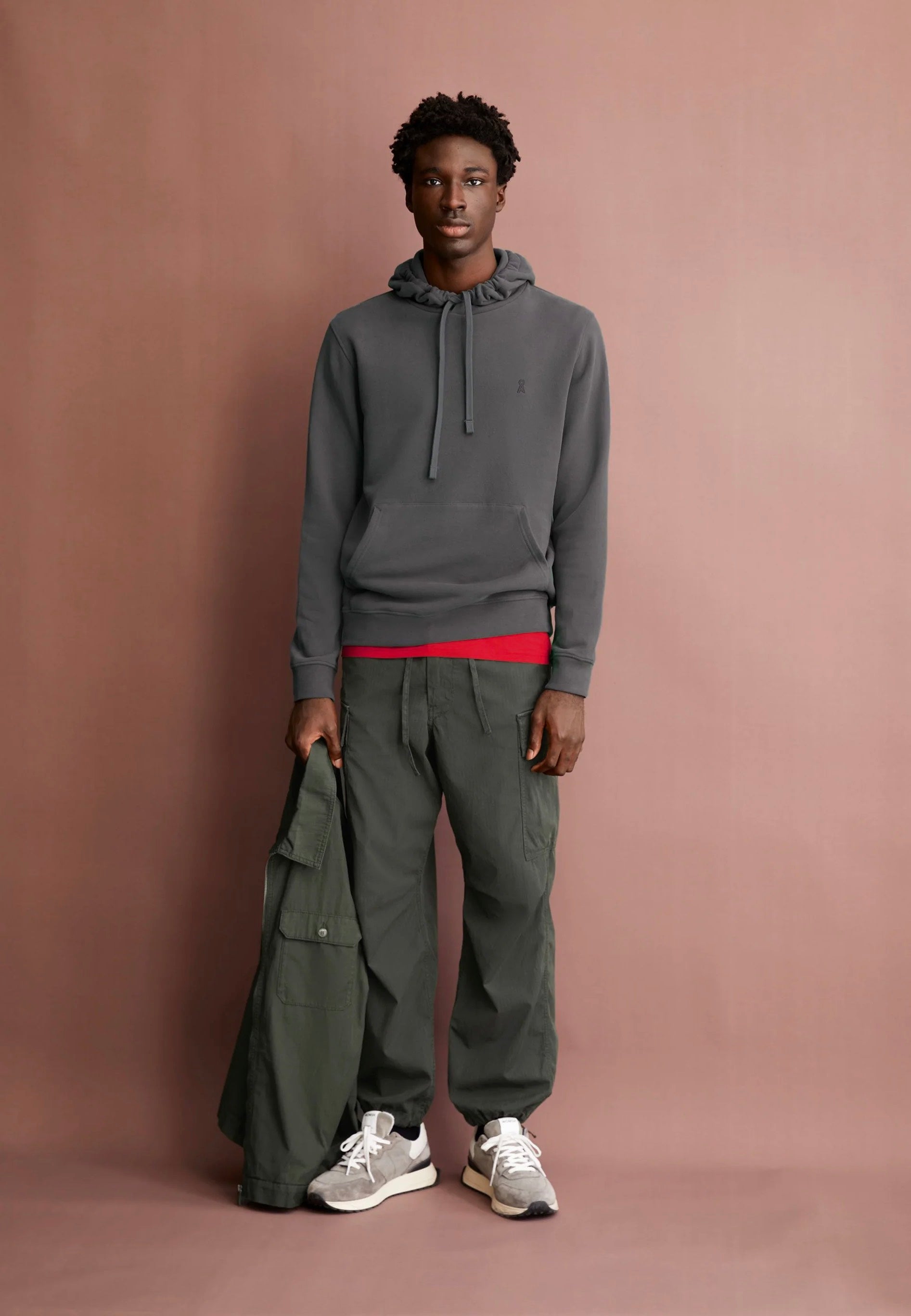 Armedangels - Paarlo Fleece Space Steel - Hoodie | Men-Image