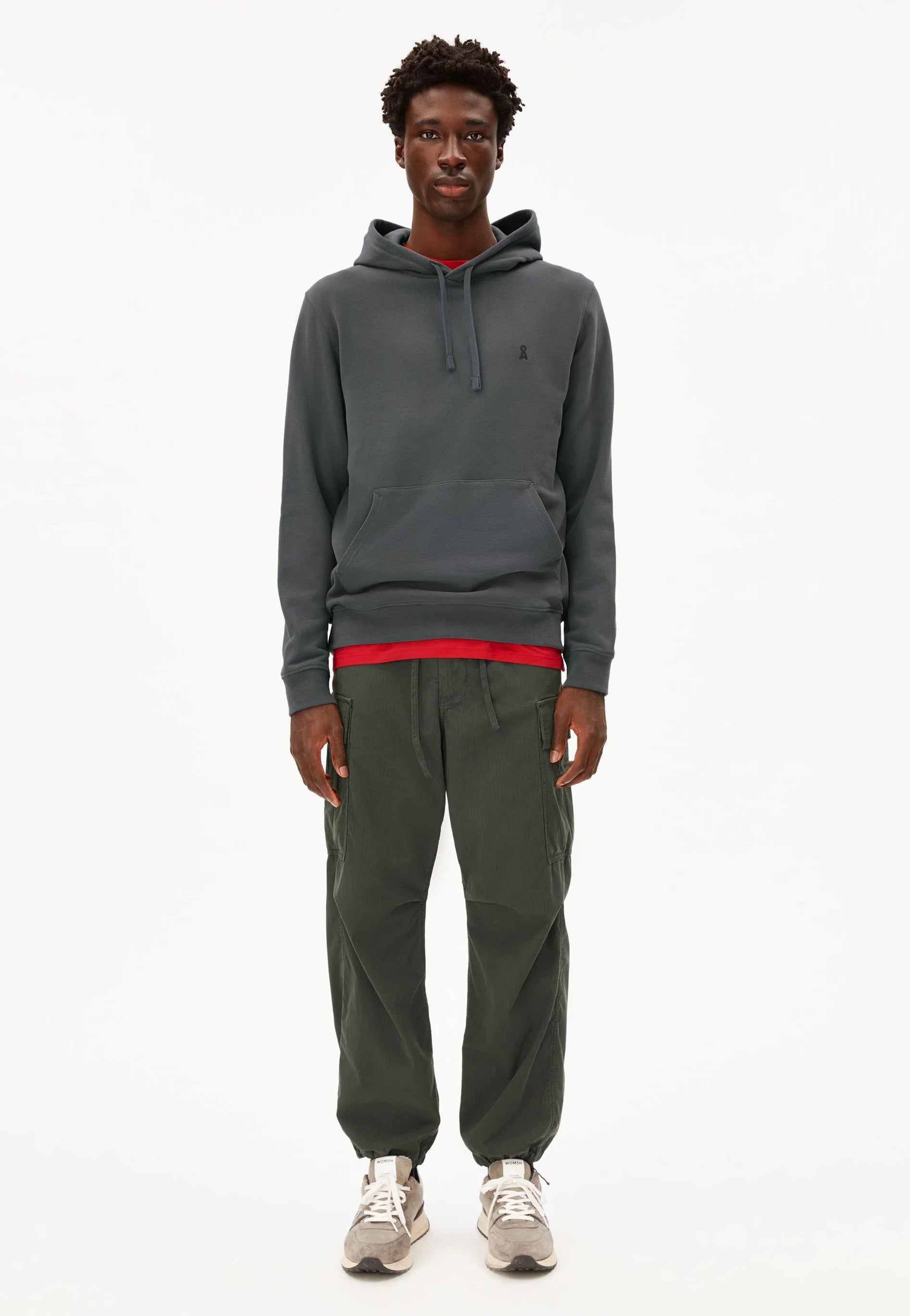 Armedangels - Paarlo Fleece Space Steel - Hoodie | Men-Image