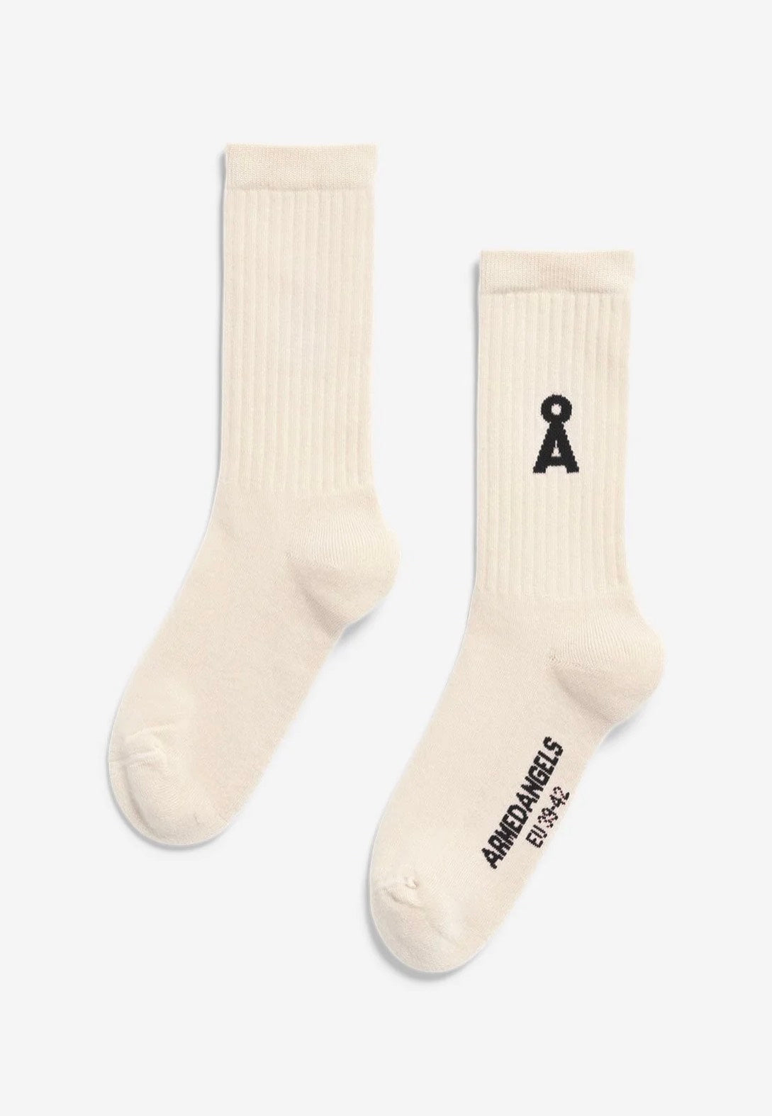 Armedangels - Saamus Bold Oatmilk-Black - Socks | Neutral-Image