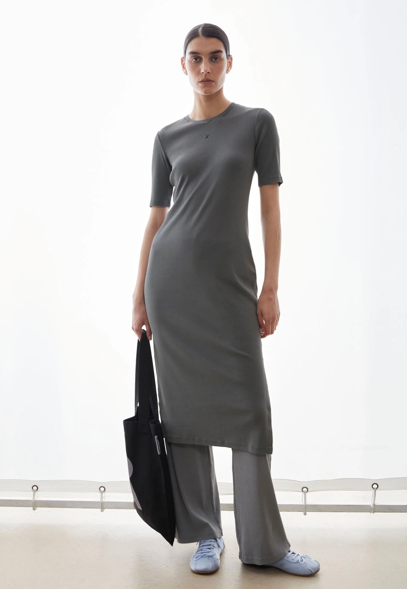 Armedangels - Sehaaraa Gmt Dye Space Steel - Dress | Women-Image