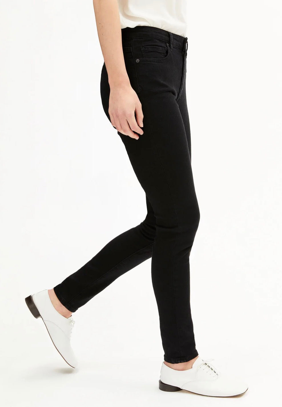 Armedangels - Tillaa Mid Waist Rinse Black - Jeans | Women-Image