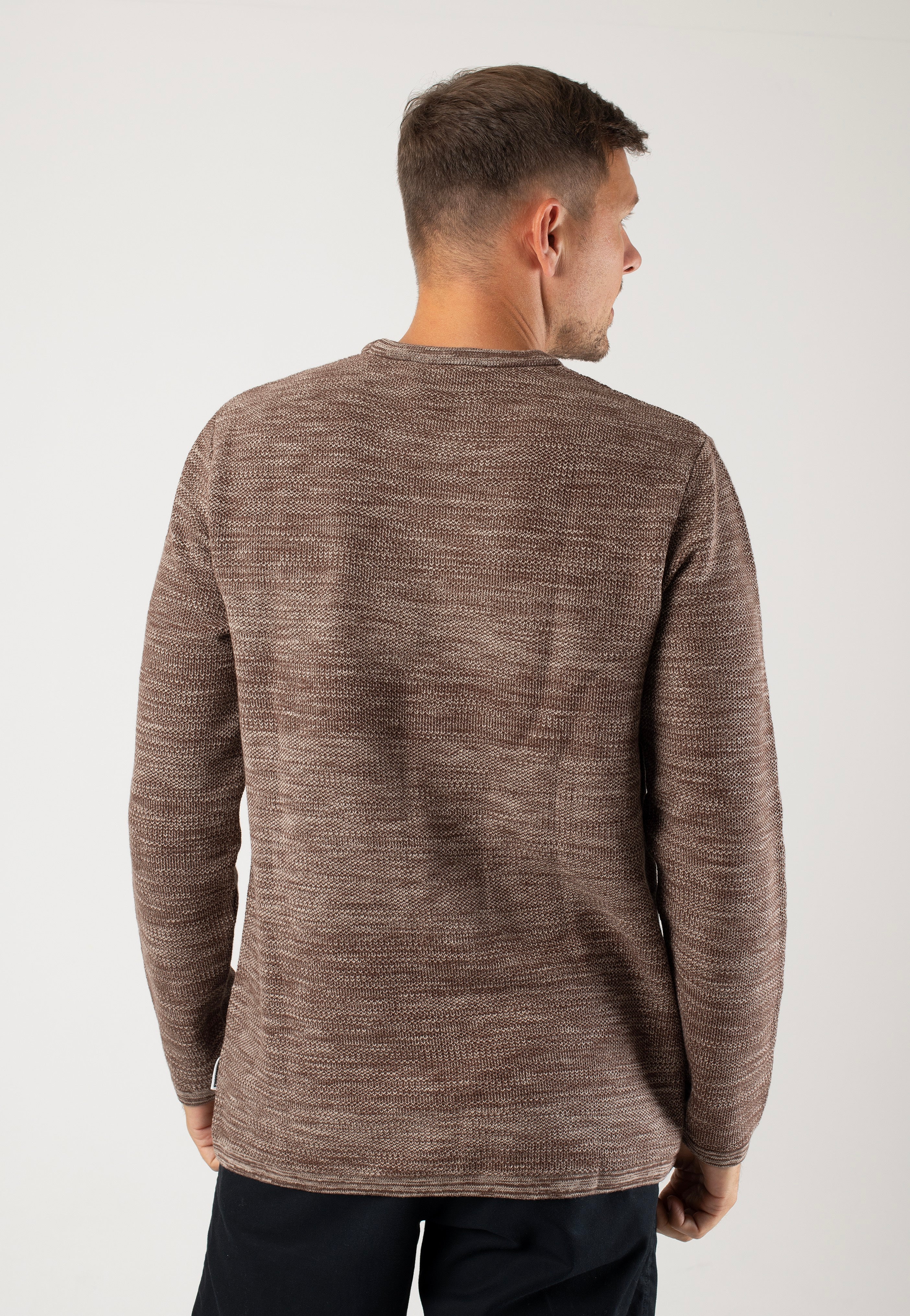 Armedangels - Tolaa Deep Brown/Sand Stone - Pullover | Men-Image