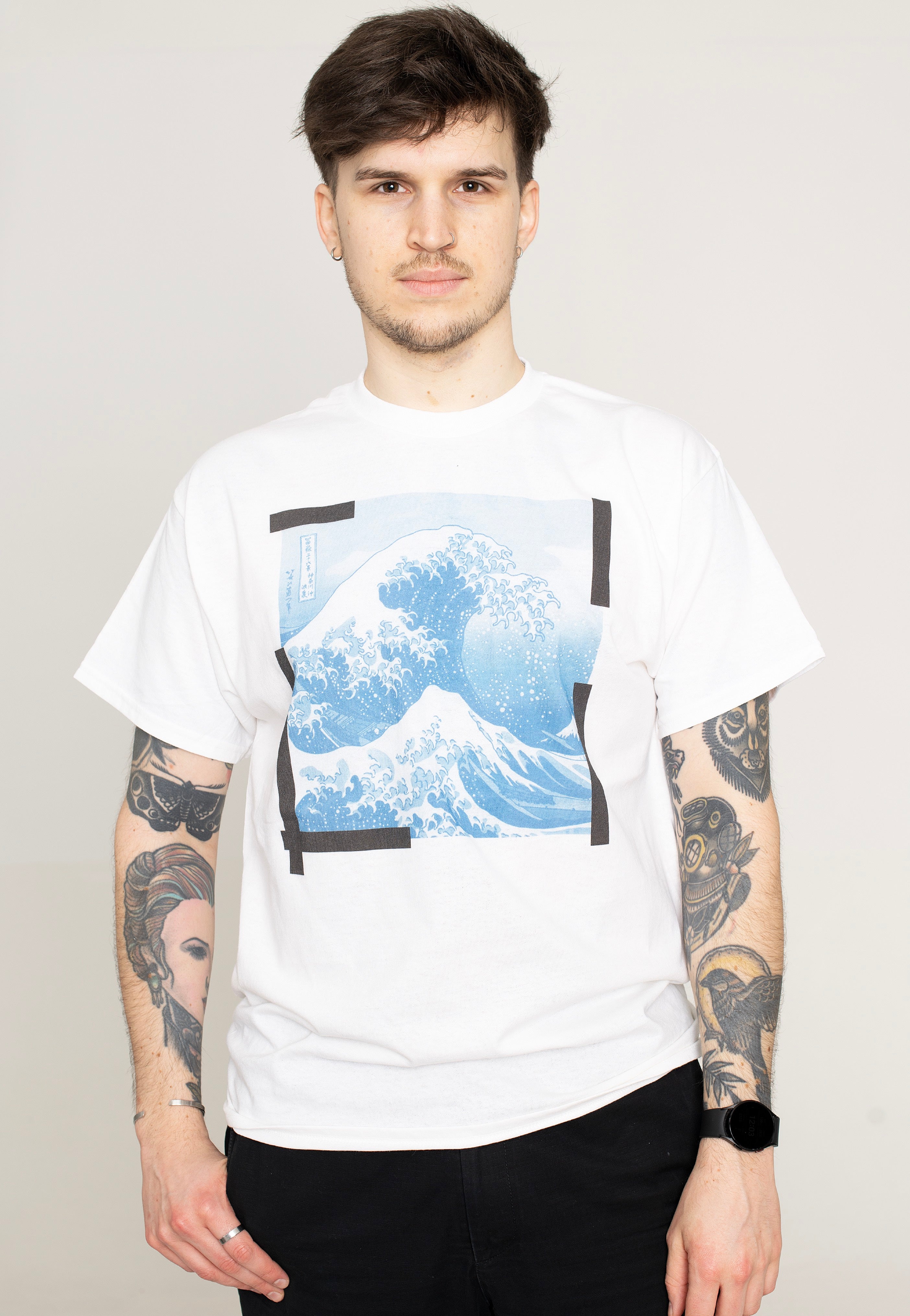 Art - Hokusai Tape White - T-Shirt | Men-Image
