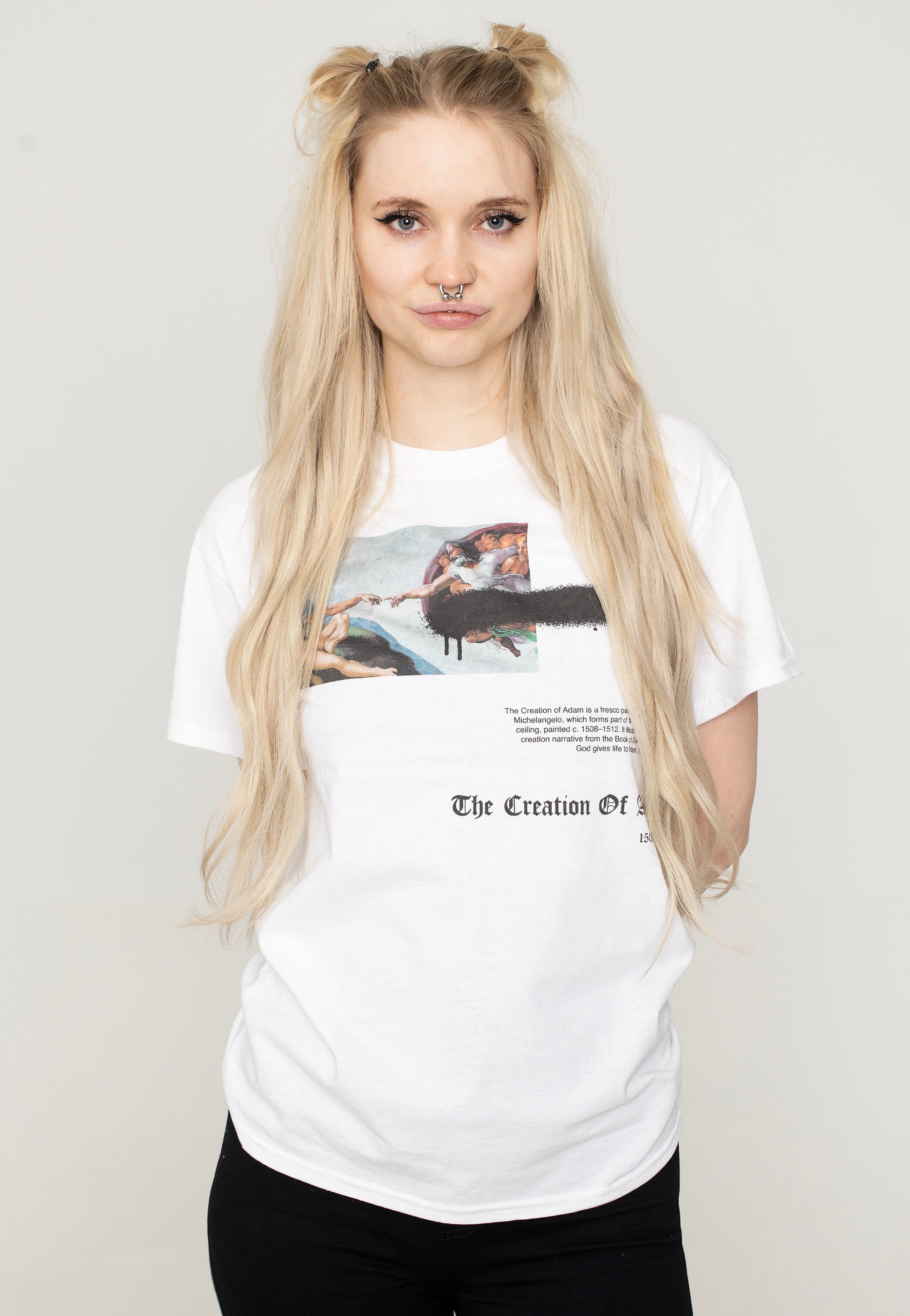 Art - Michelangelo First Man White - T-Shirt | Women-Image