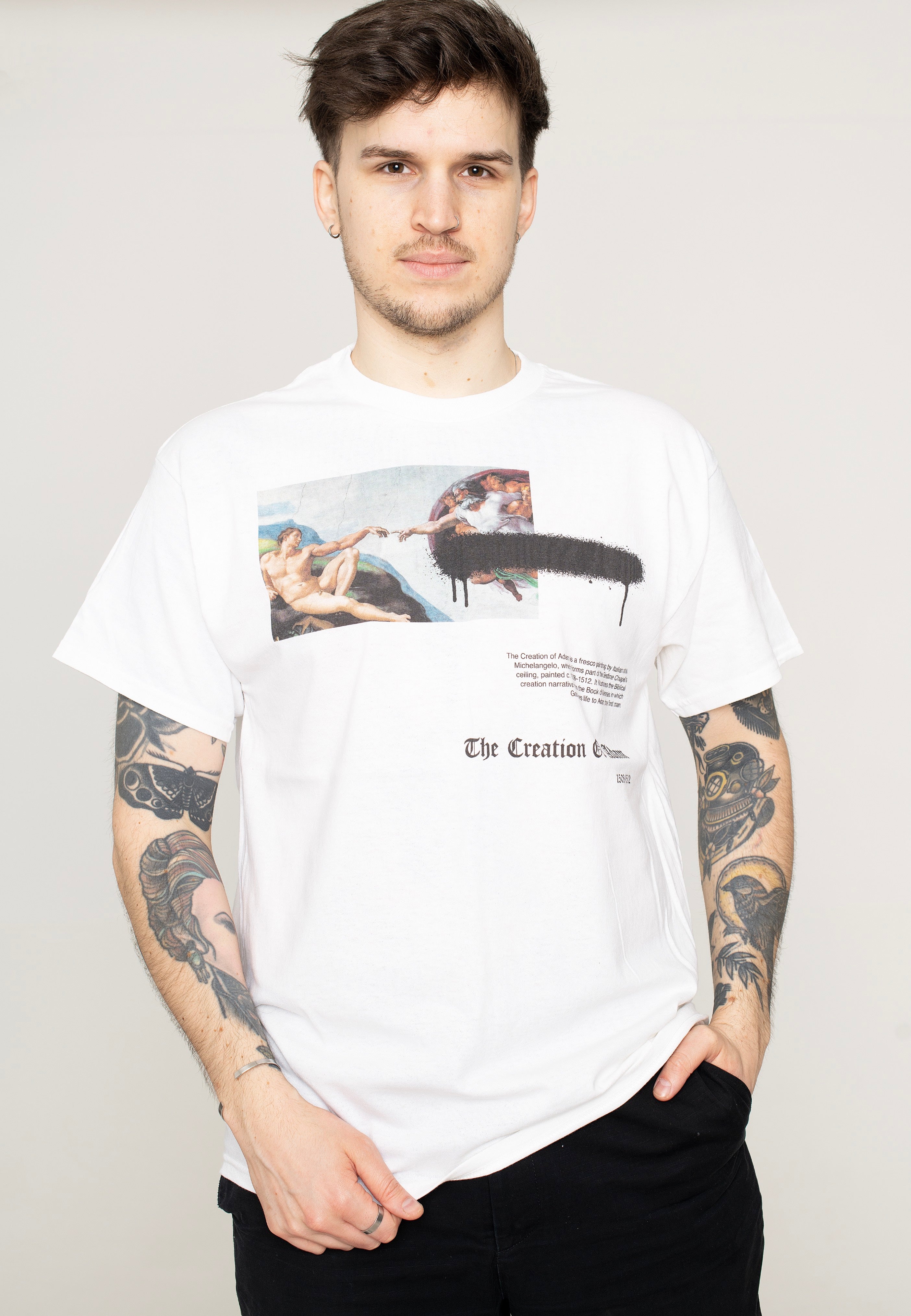 Art - Michelangelo First Man White - T-Shirt | Men-Image