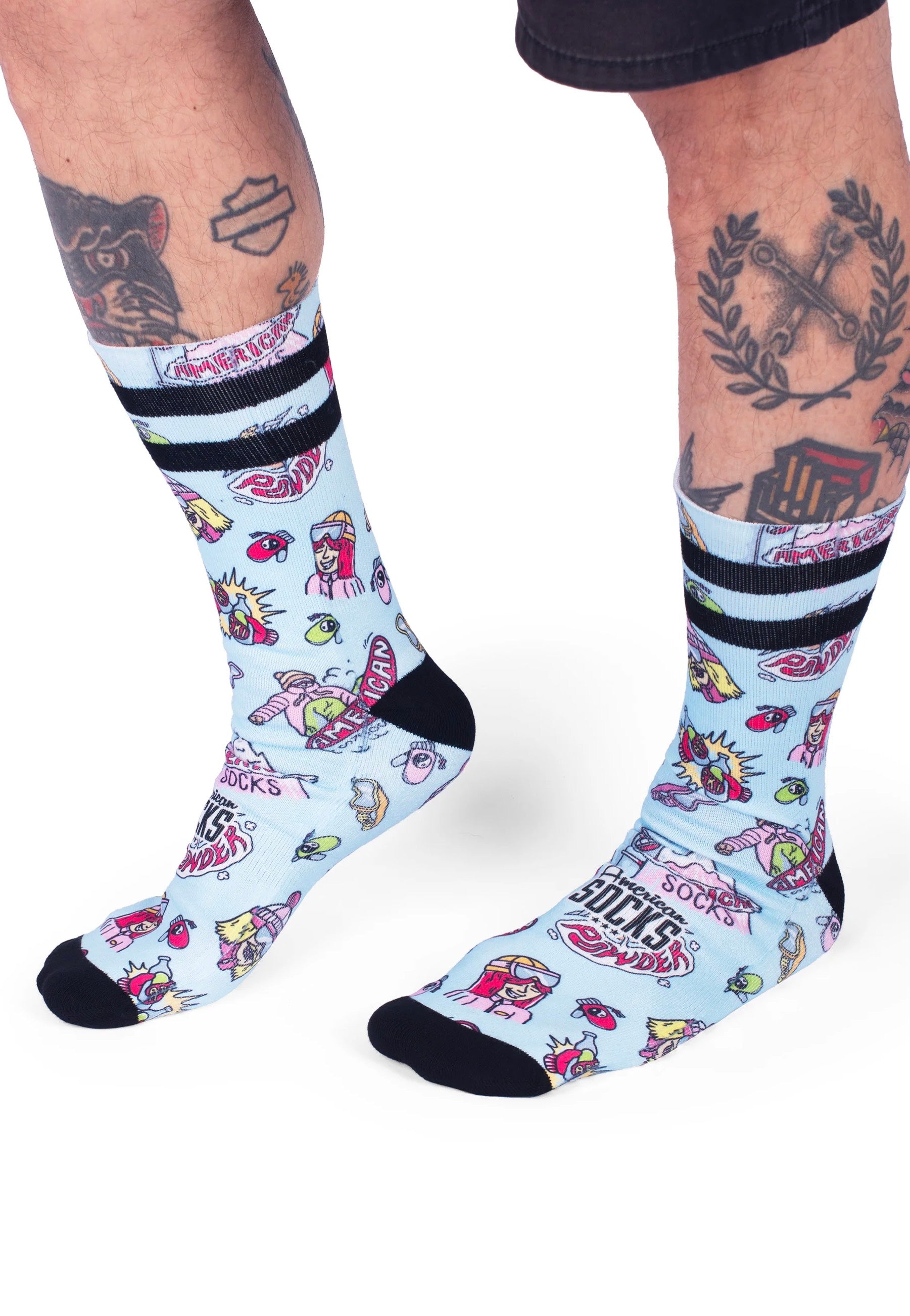 American Socks - Slope Dope Mid High Blue - Socks | Neutral-Image