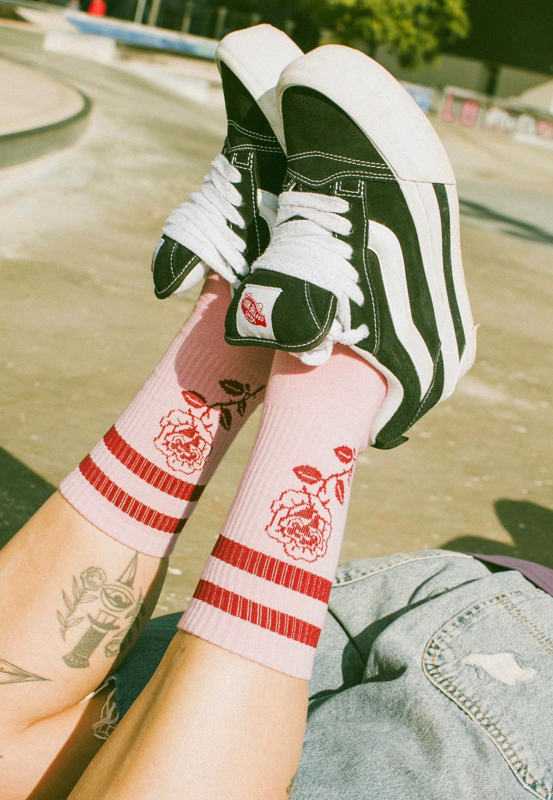 American Socks - Rose Mid High - Socks | Neutral-Image