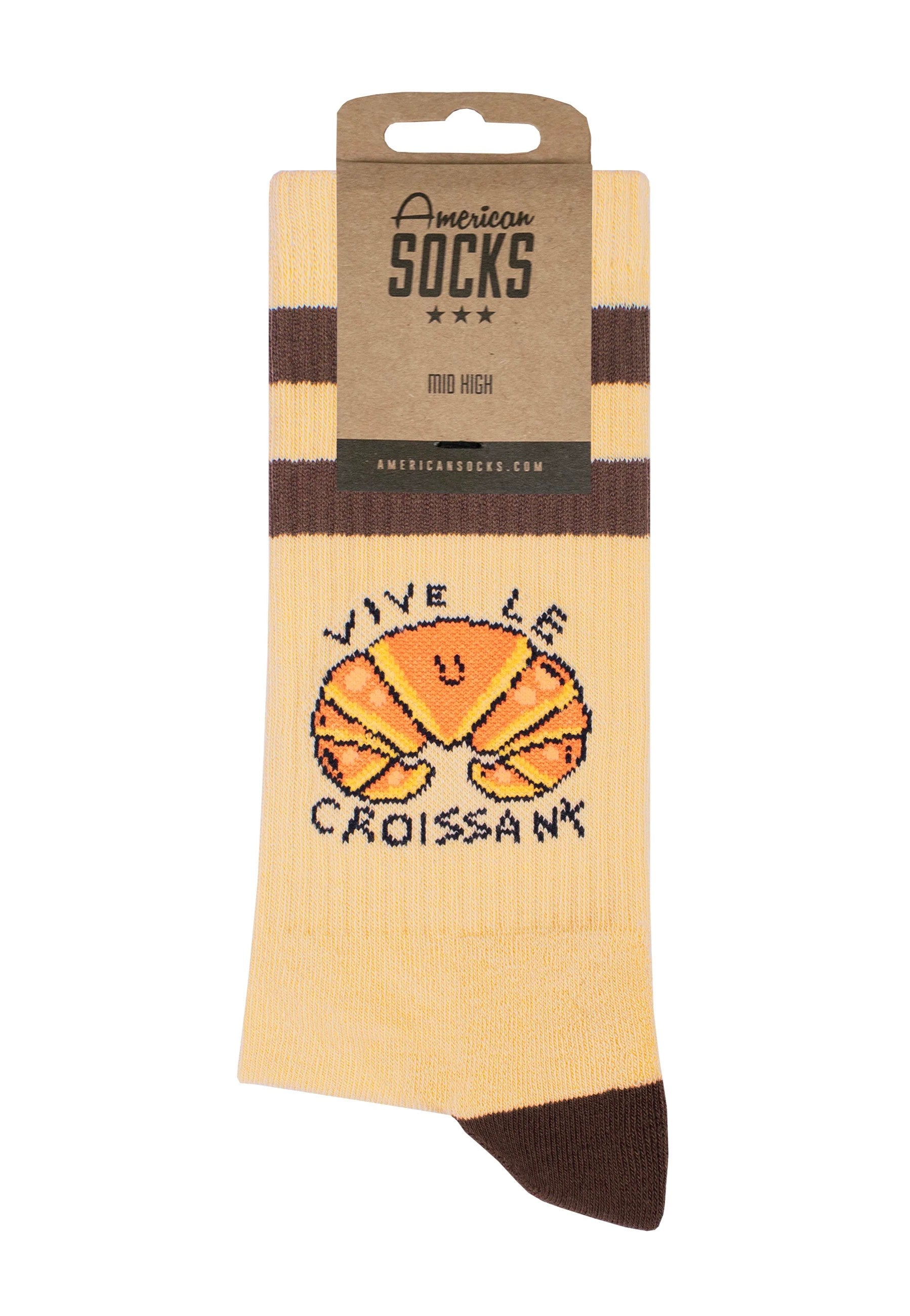 American Socks - Vive Le Croissant Mid High - Socks | Neutral-Image