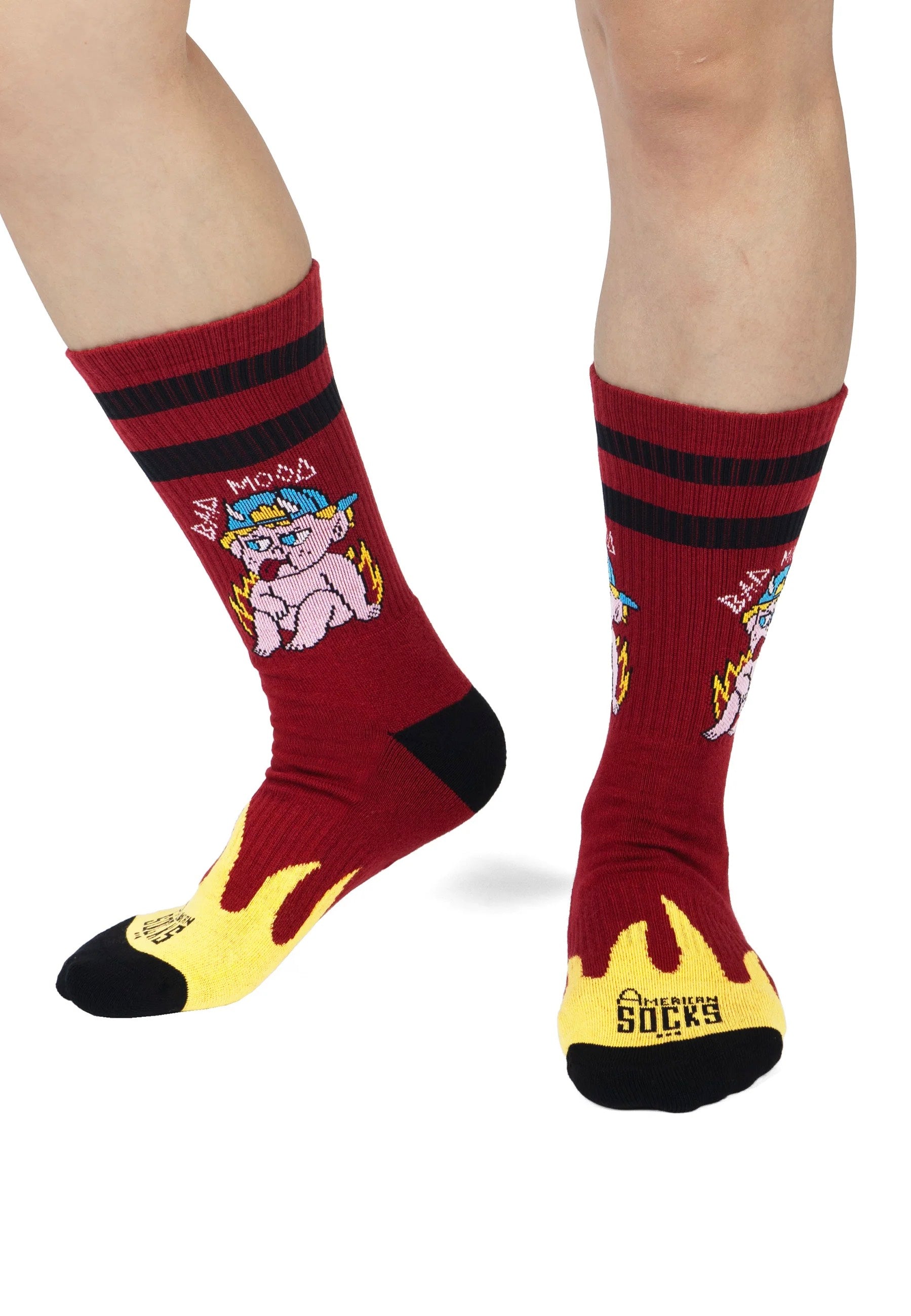 American Socks - Bad Mood Mid High - Socks | Neutral-Image