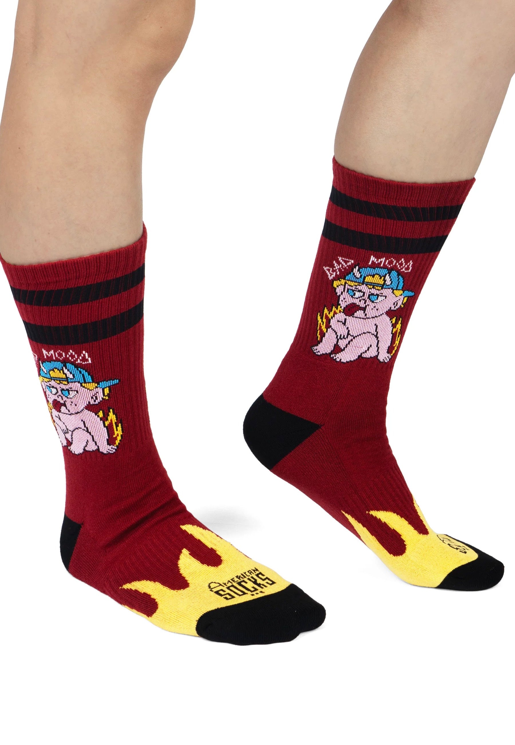 American Socks - Bad Mood Mid High - Socks | Neutral-Image