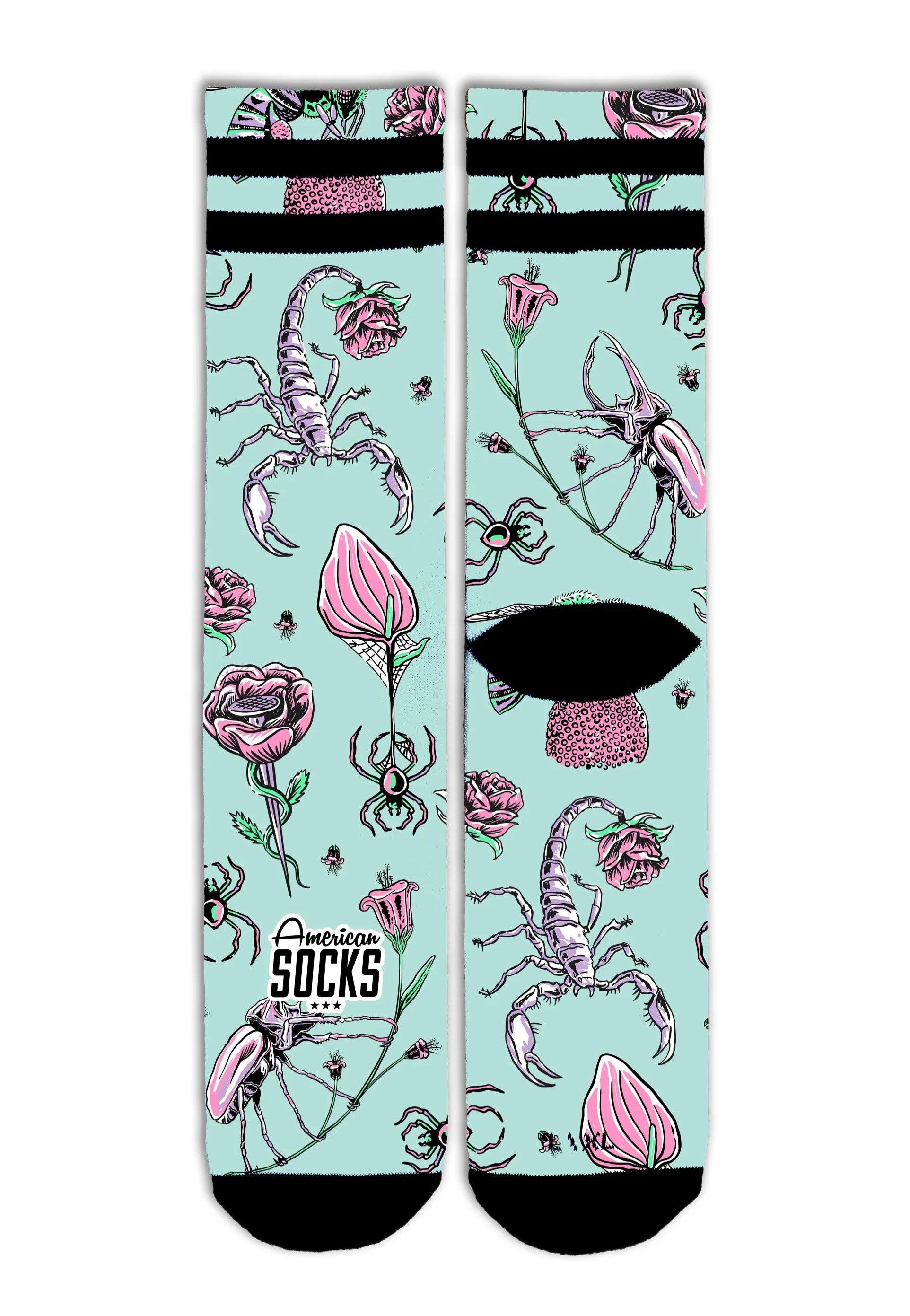 American Socks - Venom Garden Mid High - Socks | Neutral-Image
