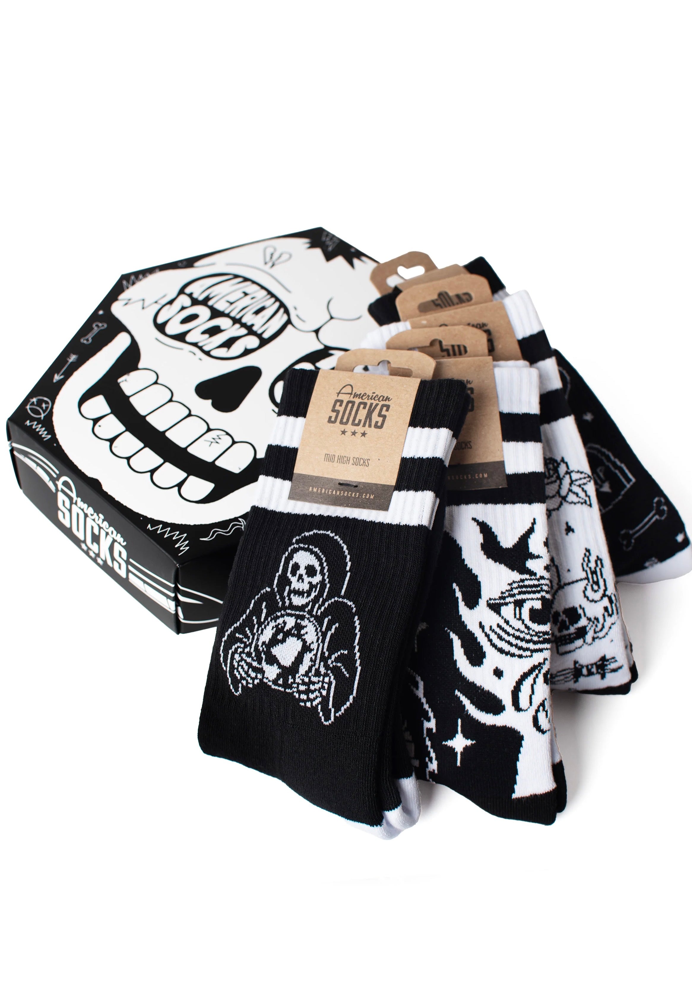 American Socks - The Skull - Gift Box | Neutral-Image