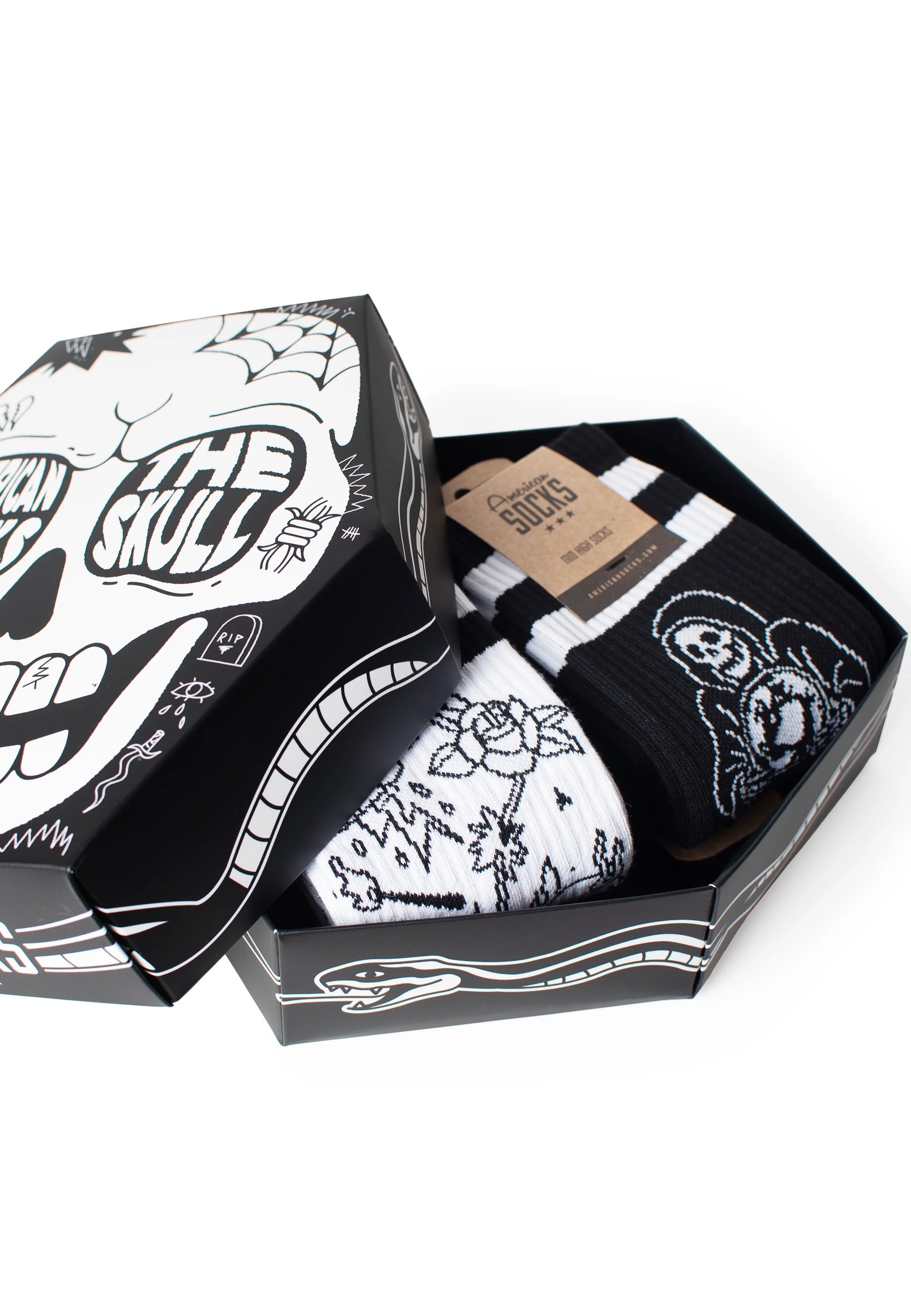 American Socks - The Skull - Gift Box | Neutral-Image