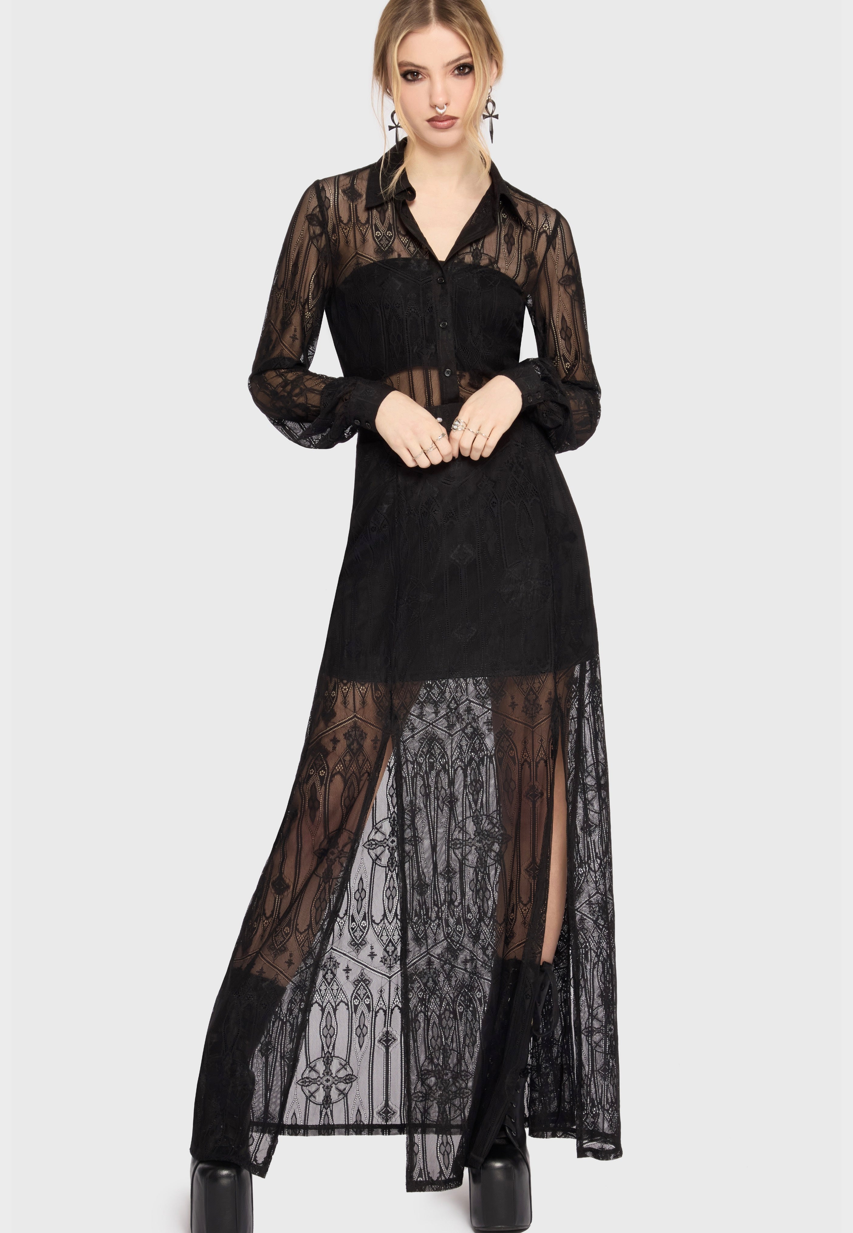 Killstar - Ash Chapel Black - Shirt | Women-Image