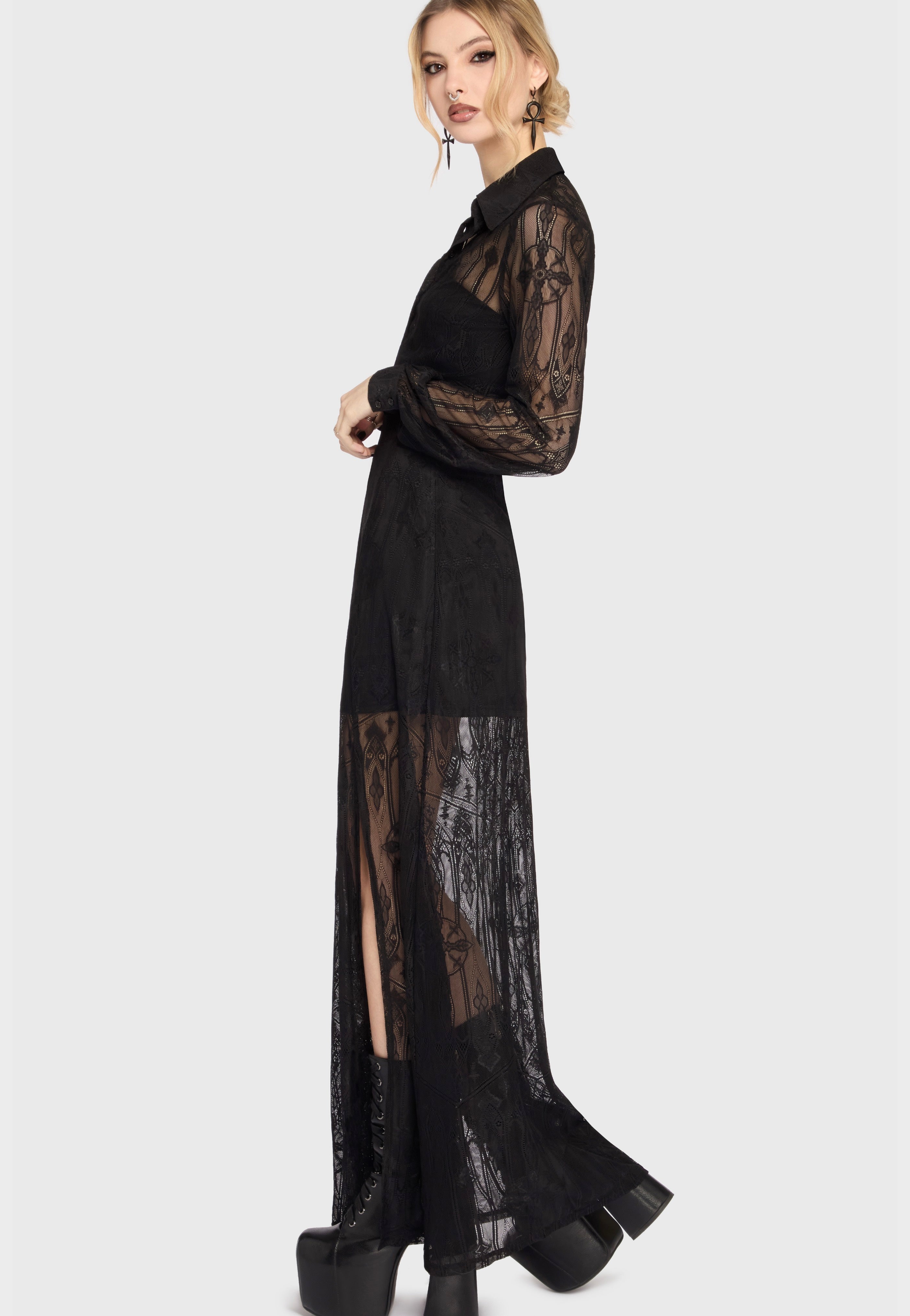 Killstar - Ash Chapel Black - Shirt | Women-Image