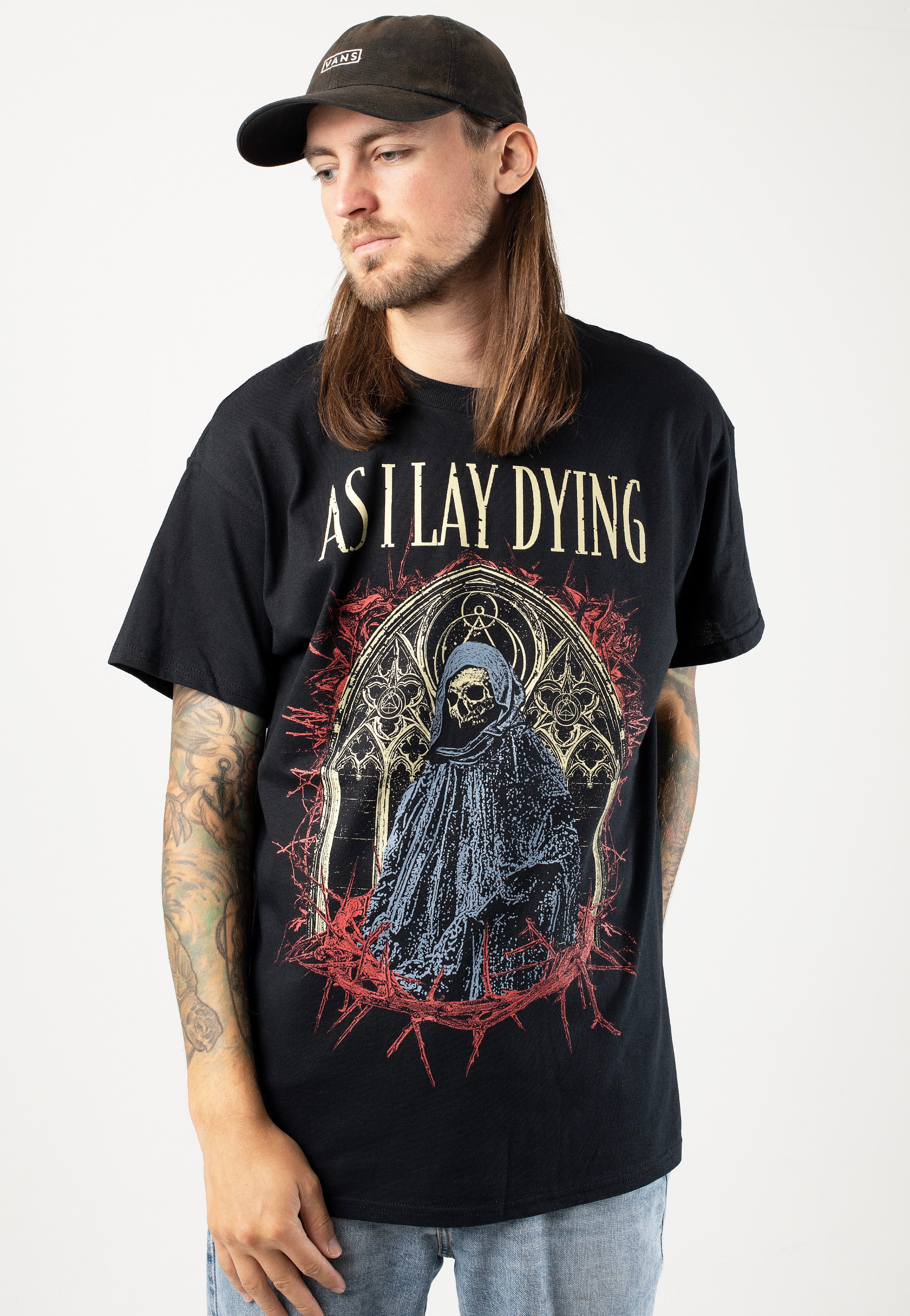 As I Lay Dying - Gothic Skull - T-Shirt | Impericon