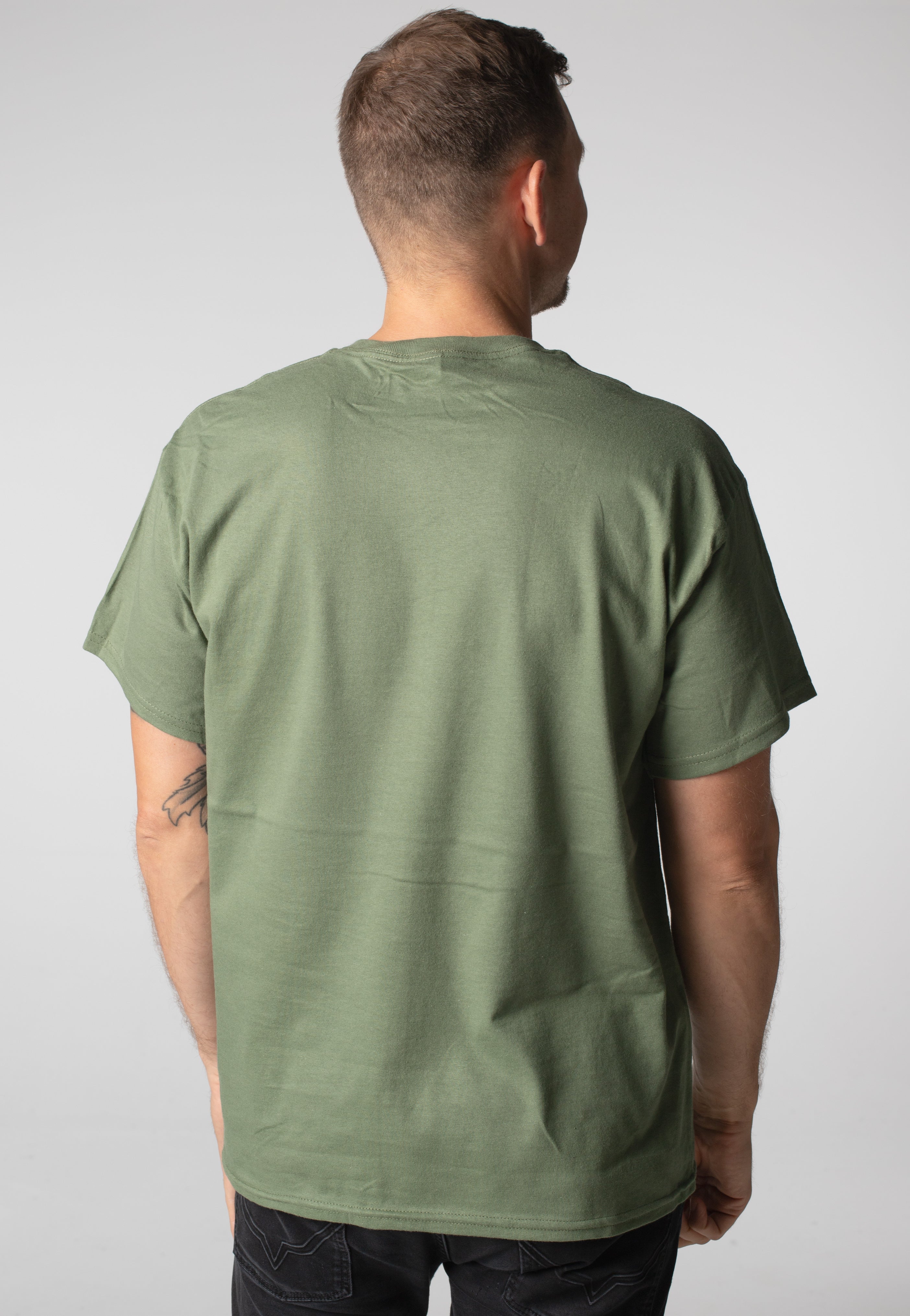Atheist - Black Logo Military Greeen - T-Shirt | Men-Image