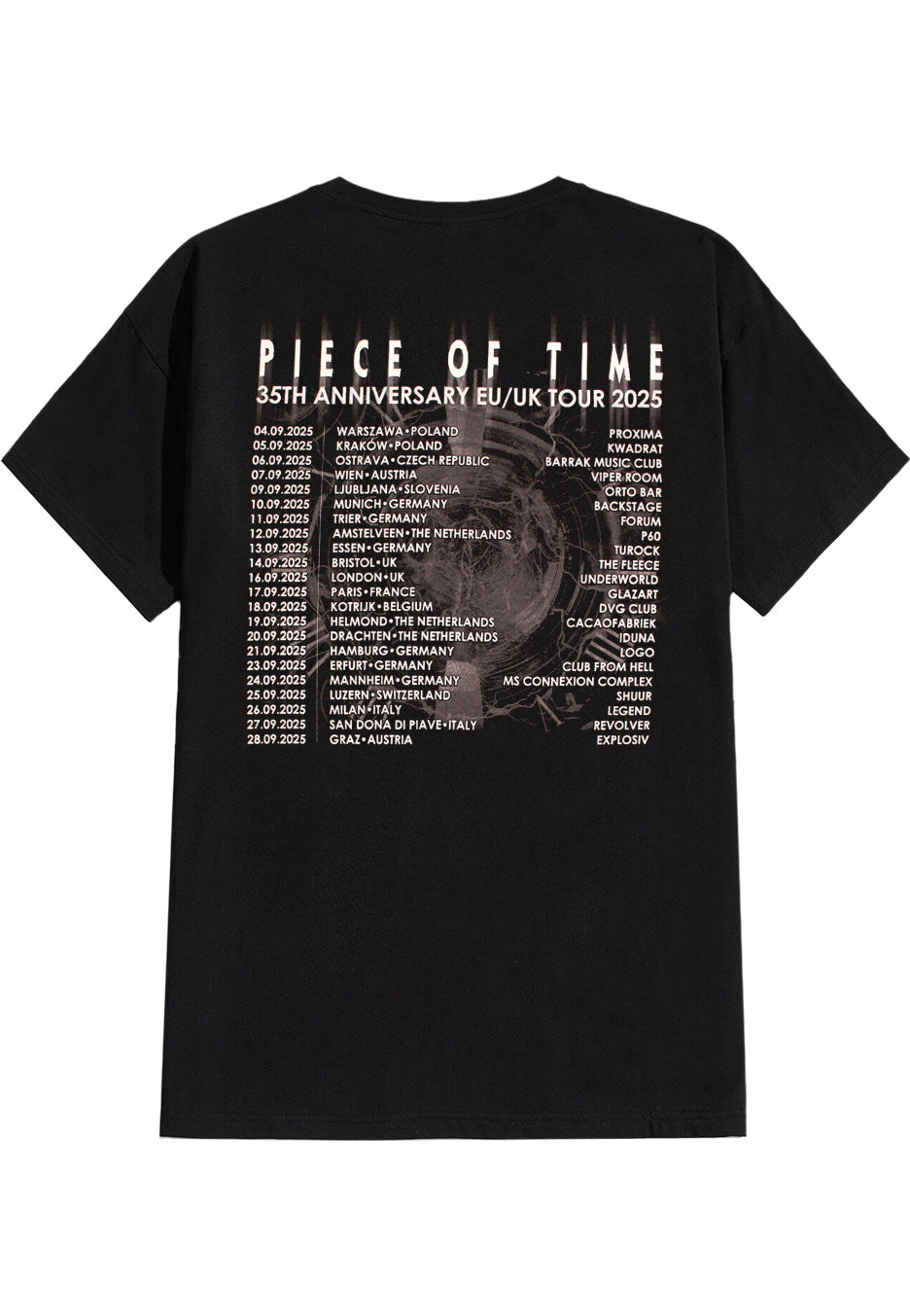 Atheist - Piece Of Time B&W Tour 2025 - T-Shirt | Neutral-Image