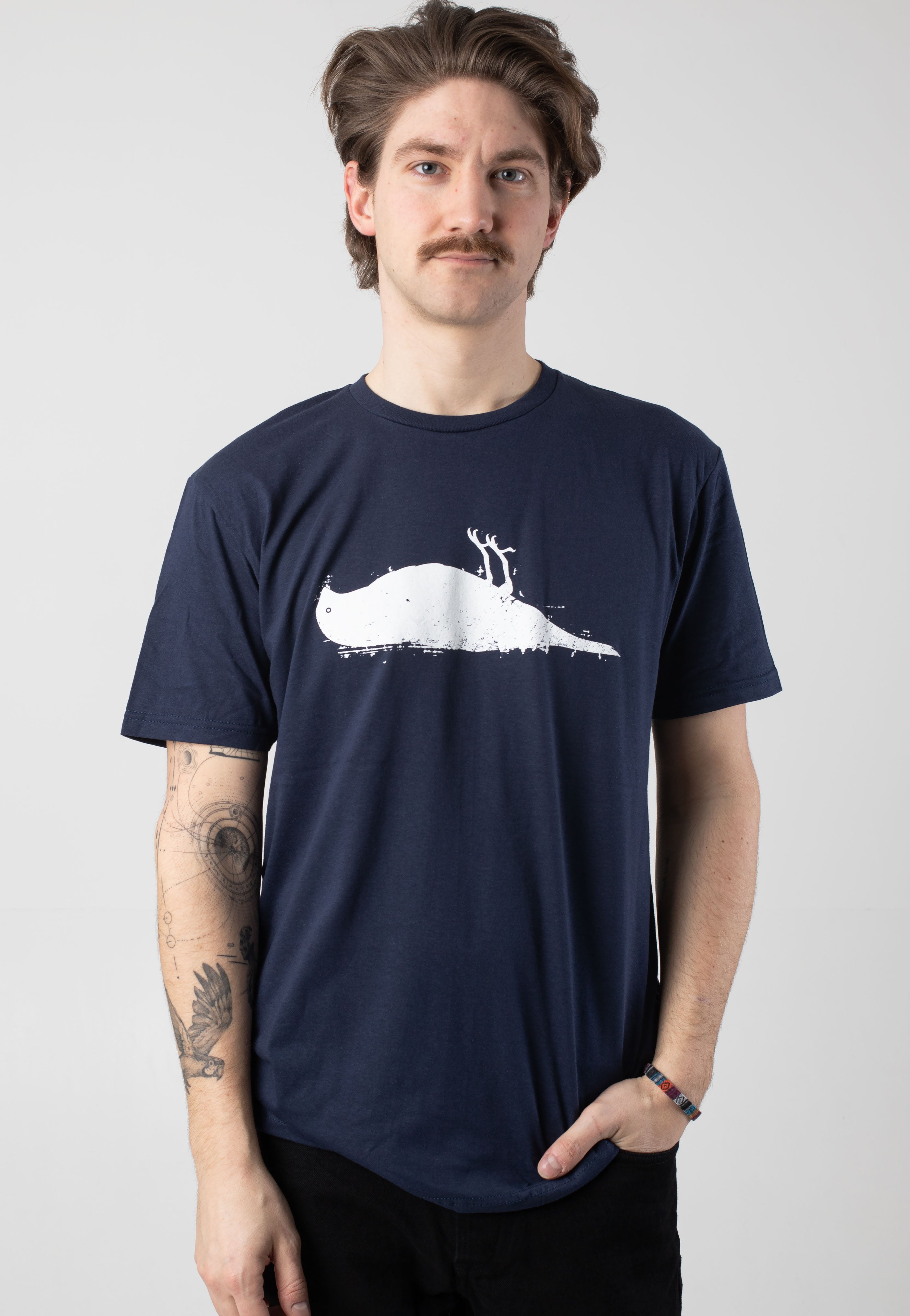 Atticus - Bird Navy/White - T-Shirt | Men-Image