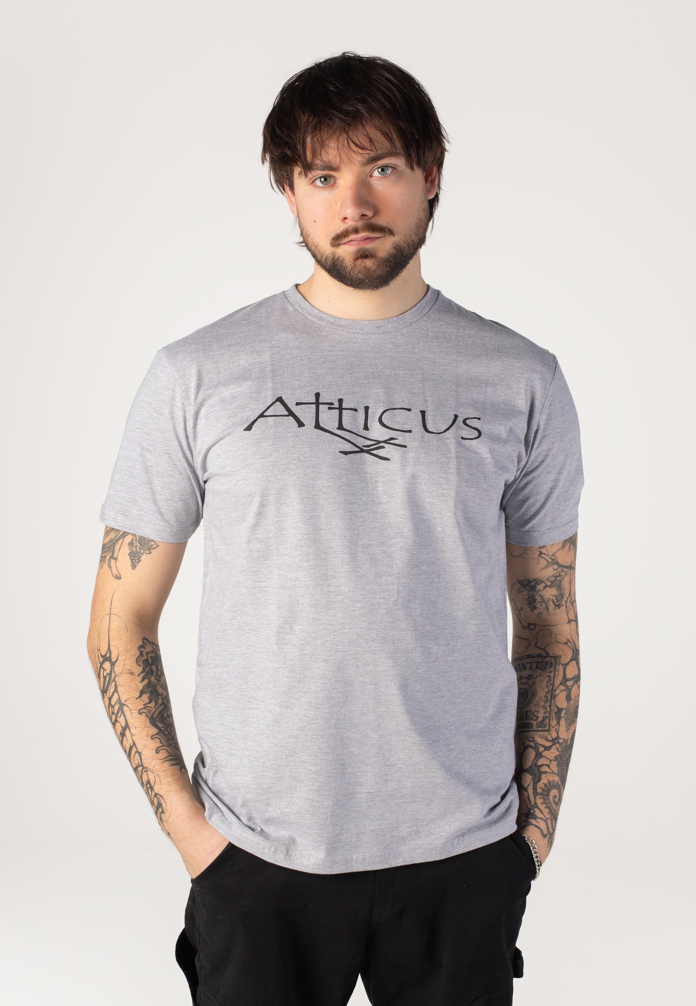 Atticus - Doublecross Heather Grey - T-Shirt | Men-Image