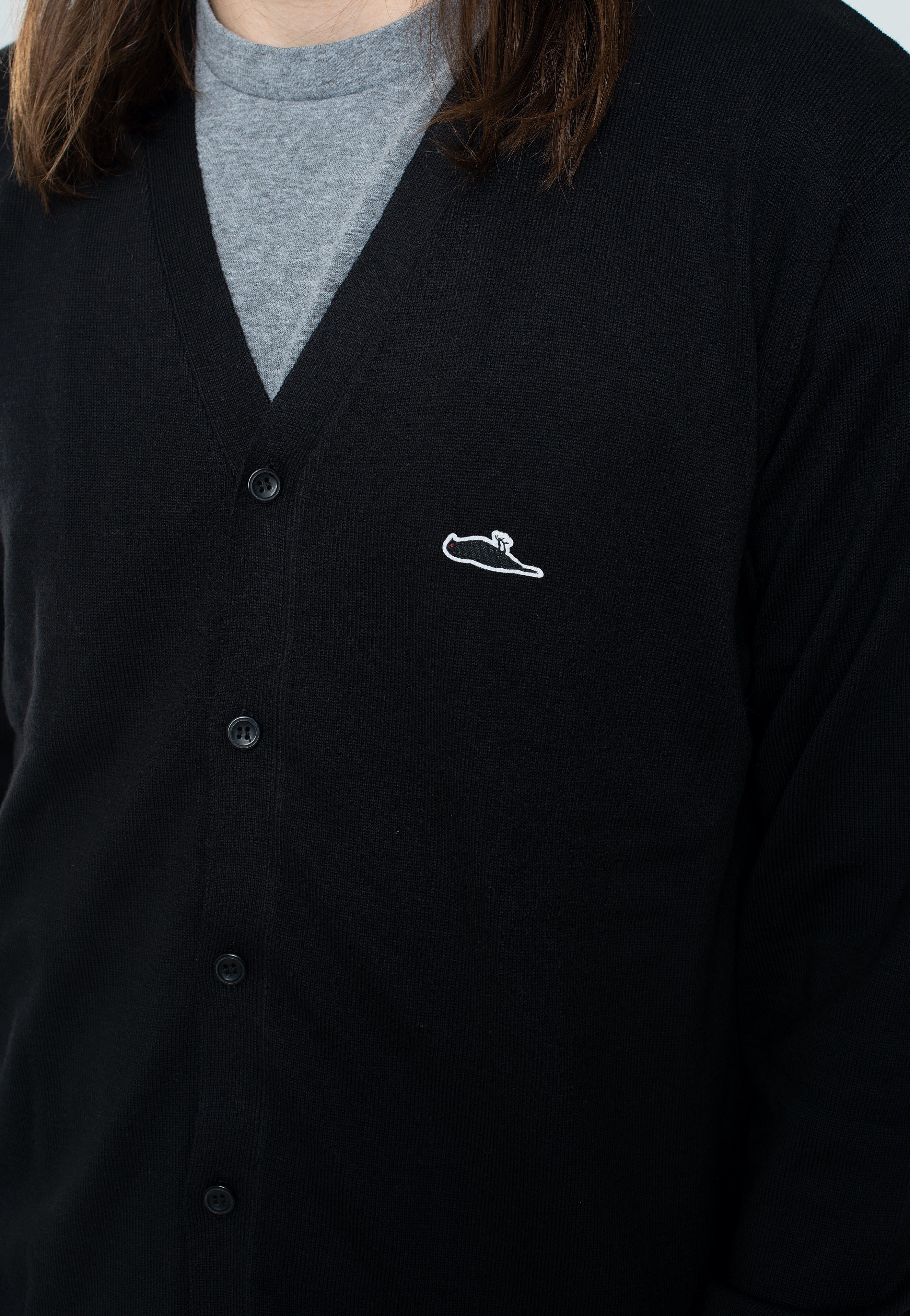 Atticus - Baker Knit Black - Cardigan | Men-Image