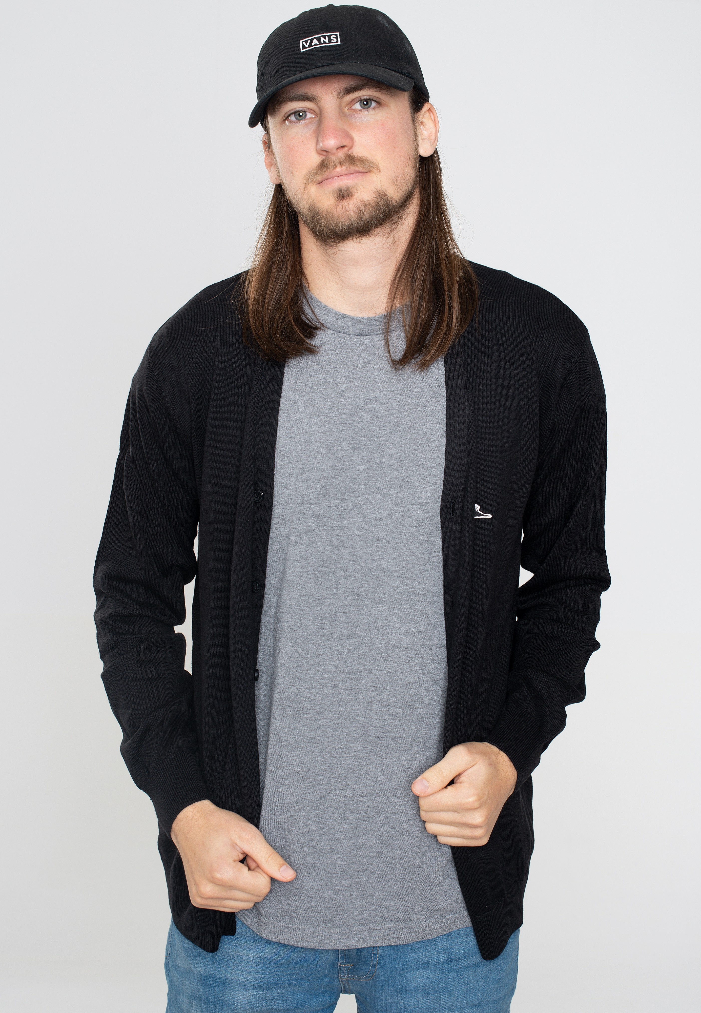 Atticus - Baker Knit Black - Cardigan | Men-Image