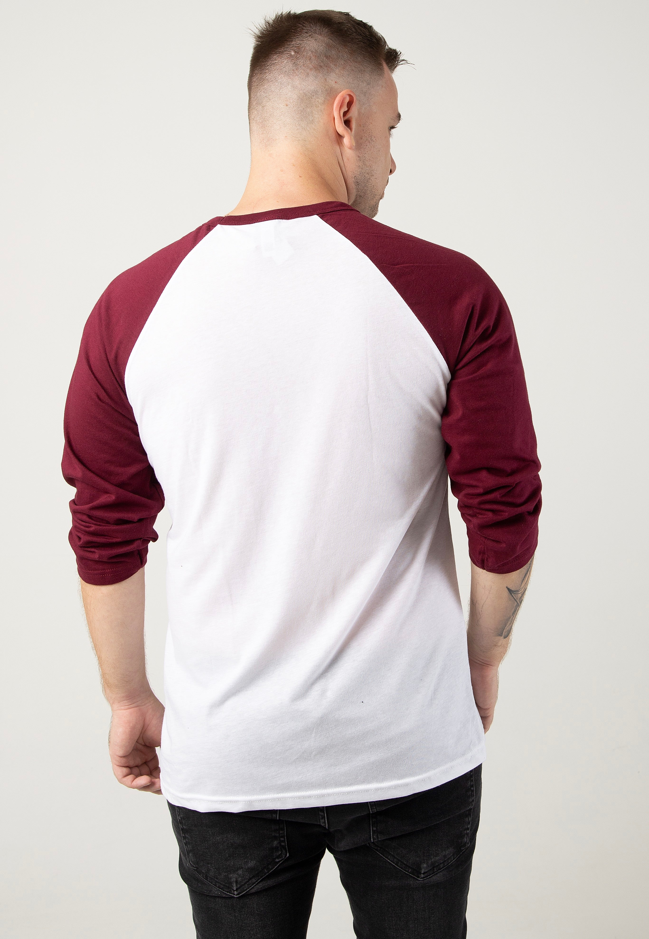 Atticus - Bird Baseball White/Maroon - Longsleeve | Men-Image