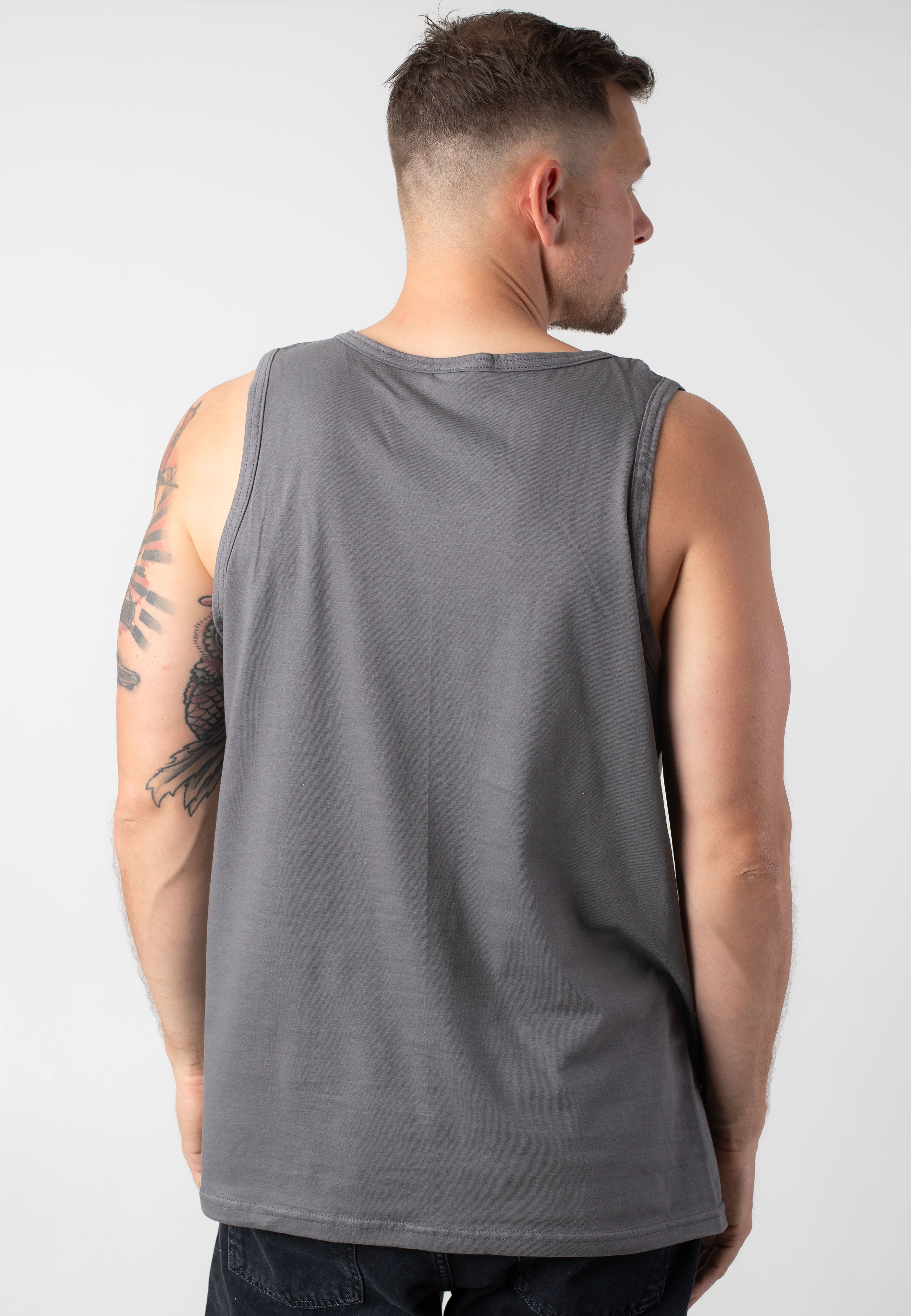 Atticus - Bird Charcoal - Tank | Men-Image