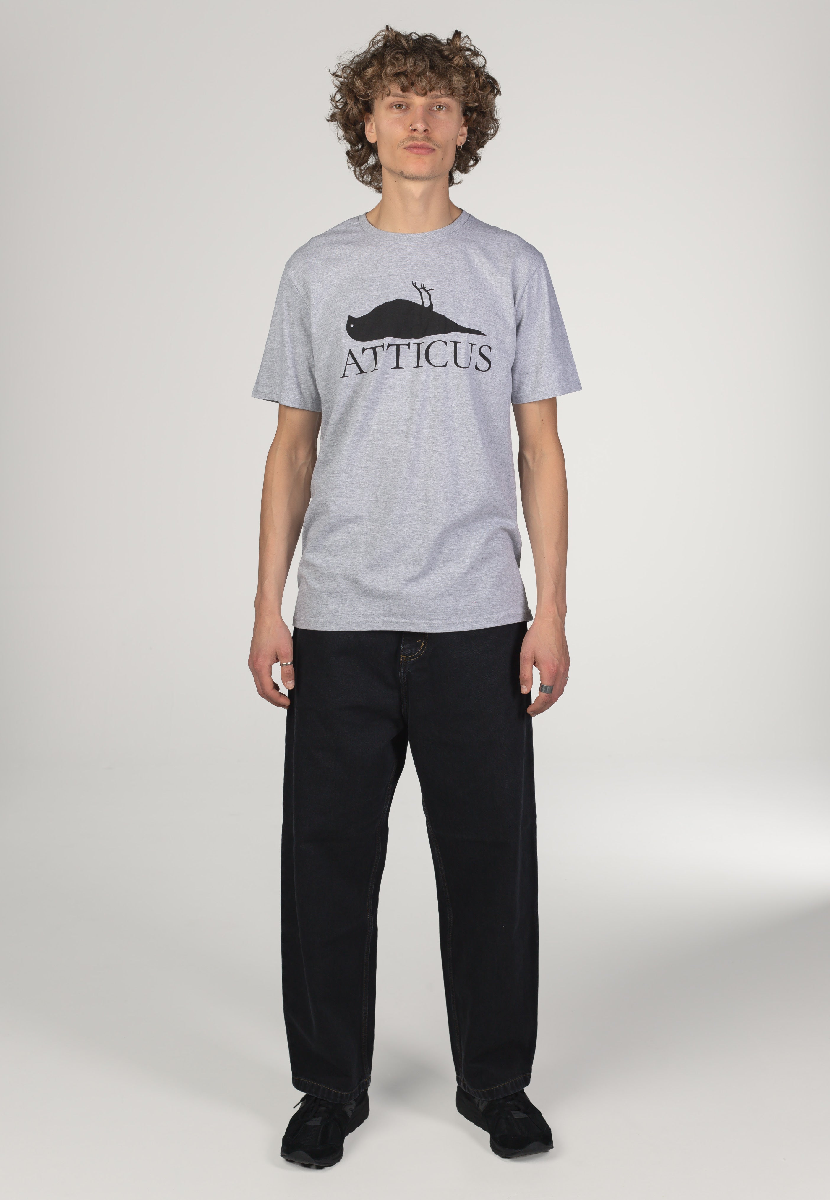 Atticus - Brand Logo Heather Grey - T-Shirt | Men-Image
