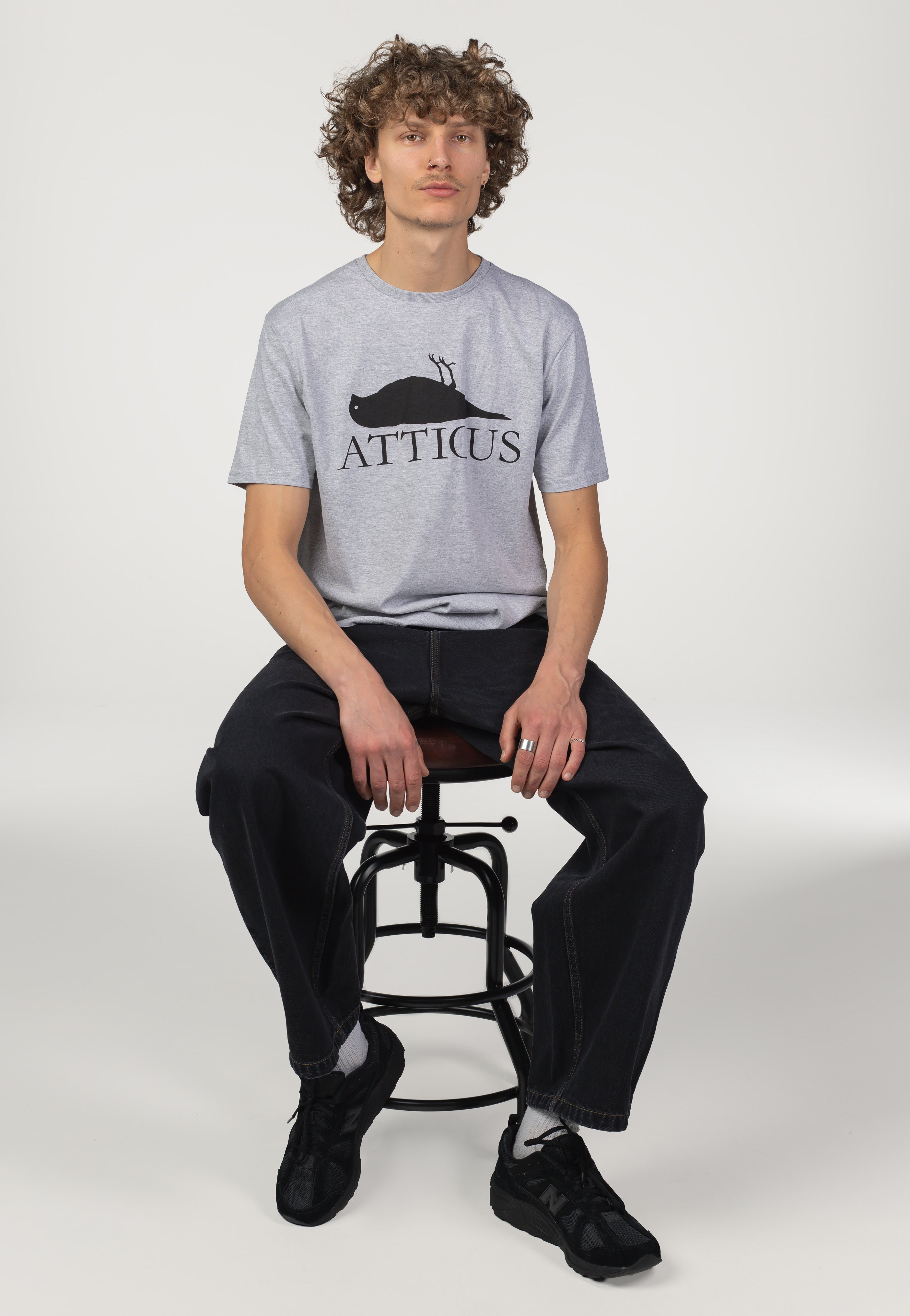 Atticus - Brand Logo Heather Grey - T-Shirt | Men-Image