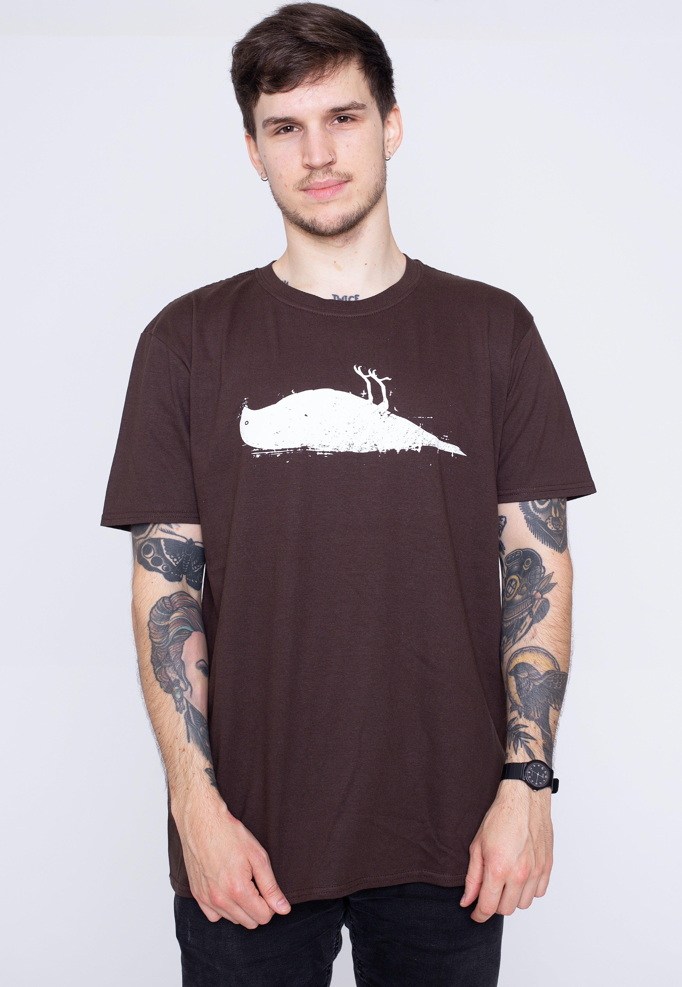 Atticus - Bird Dark Chocolate - T-Shirt | Men-Image